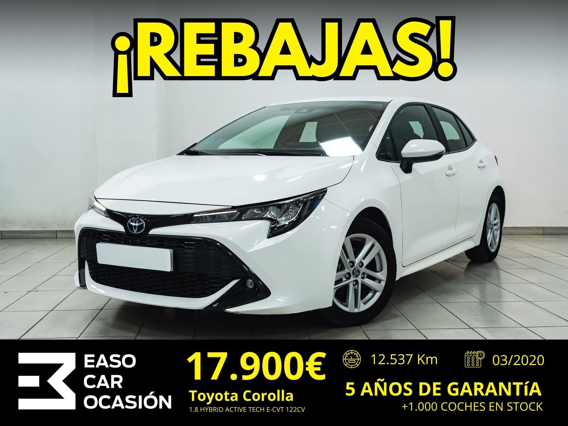 TOYOTA Corolla (1.8 HYBRID ACTIVE TECH E-CVT 122 5P) en Guipúzcoa