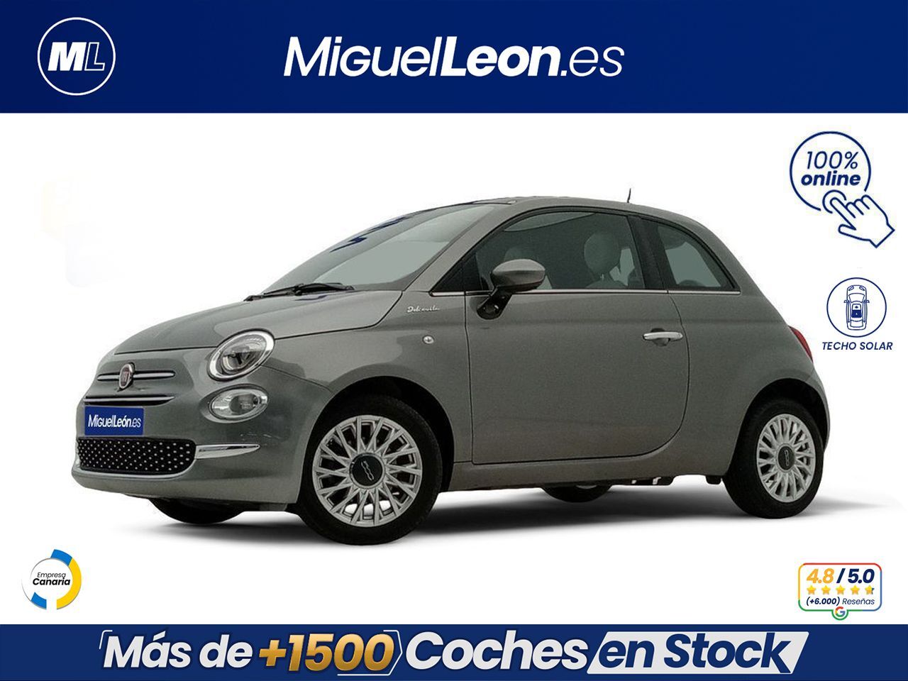 FIAT 500 (Dolcevita 1.0 Hybrid 51KW (70 CV)) en Palmas, Las