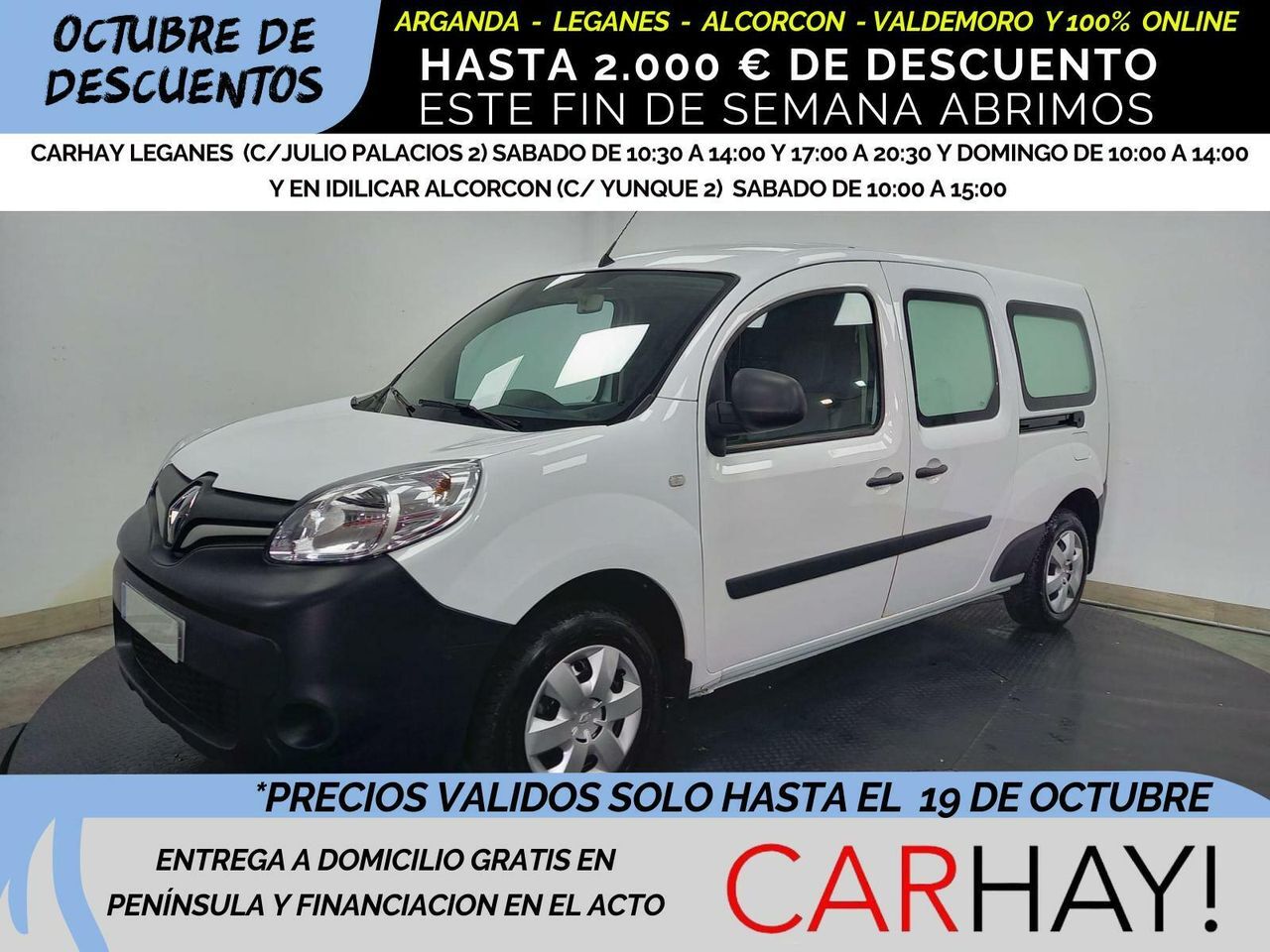 RENAULT Kangoo (EXPRESS MAXI 1.5 Blue 95CV Grand Confort) en Madrid