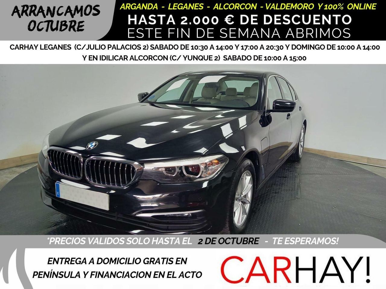 BMW Serie 5 (BERLINA 530E 2.0 250CV AT8  PERFORMANCE) en Madrid