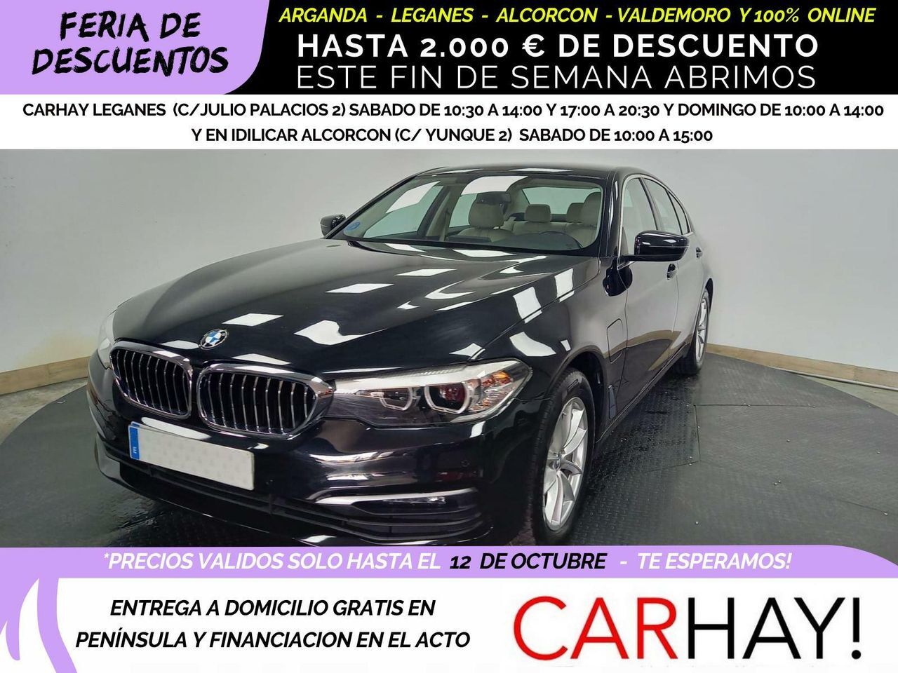 BMW Serie 5 (BERLINA 530E 2.0 250CV AT8  PERFORMANCE) en Madrid