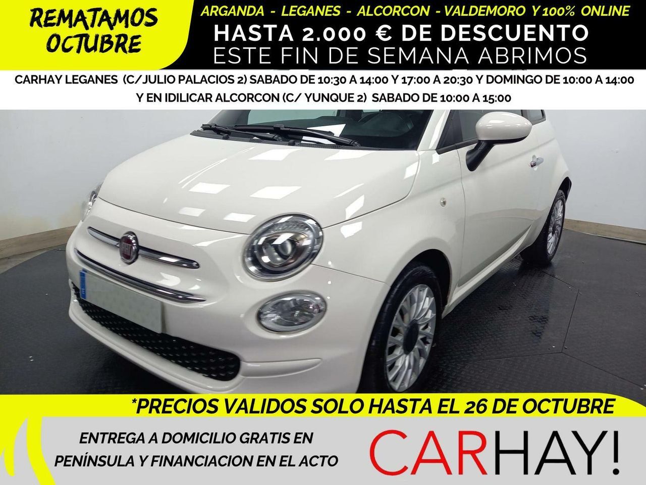 FIAT 500 (LOUNGE 1.0 6V HYBRID 52KW (70 CV)) en Madrid