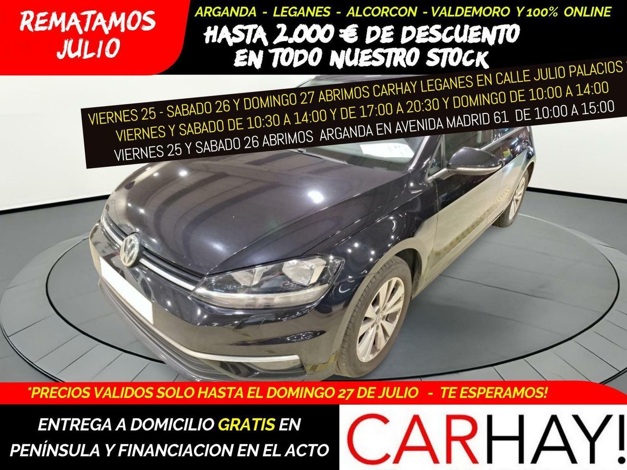 VOLKSWAGEN Golf (VII 1.0 TSI Comfortline OPF (EU6.2)) en Madrid