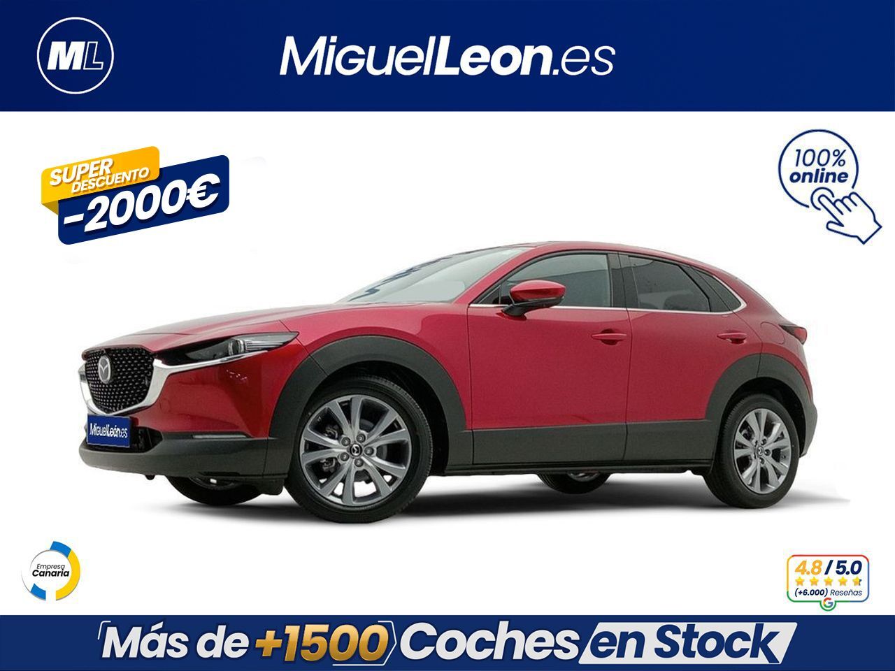 MAZDA CX-30 (e-SKYACTIV-G 2.0 90 kW 2WD Zenith) en Palmas, Las
