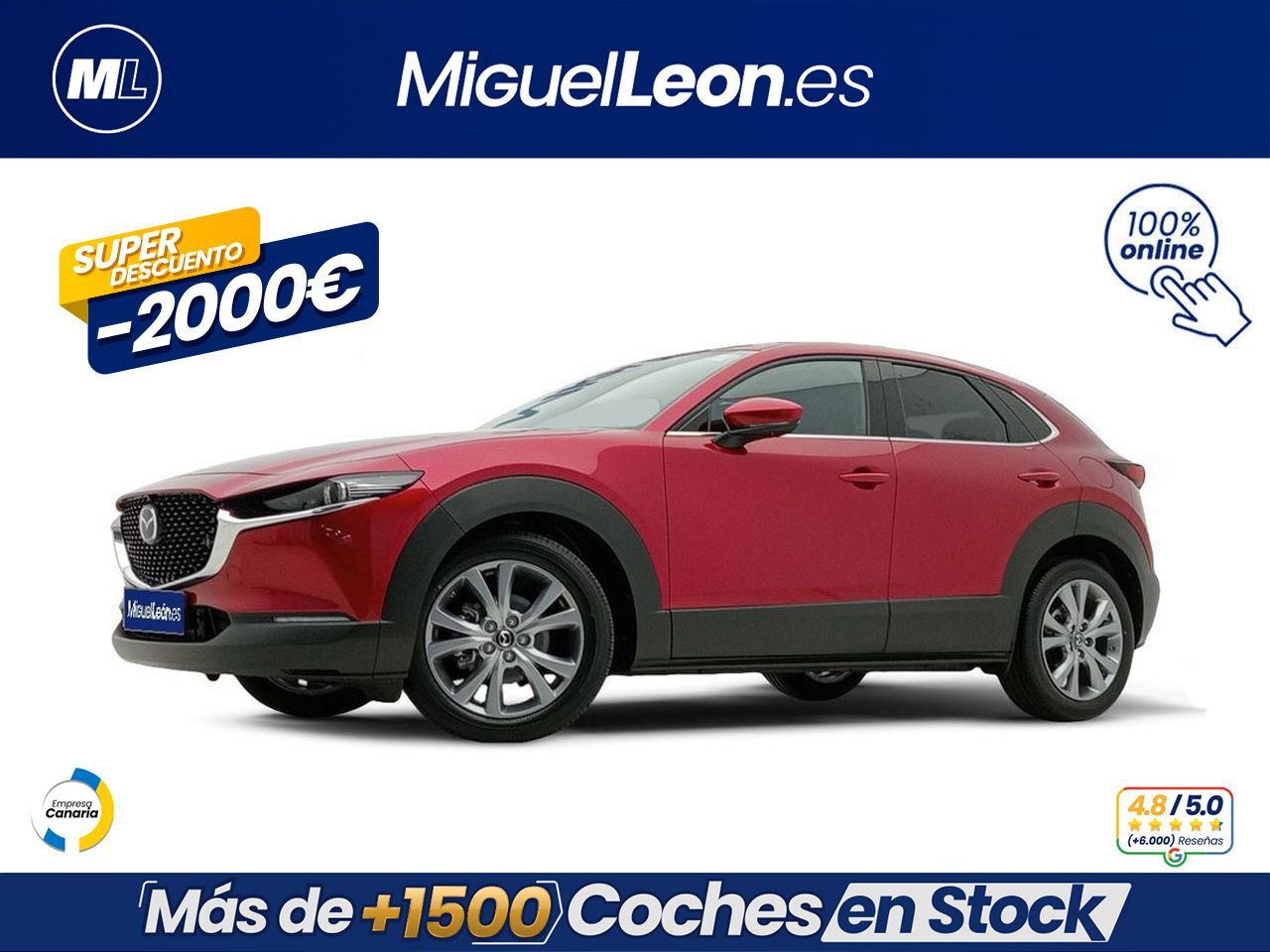 MAZDA CX-30 (e-SKYACTIV-G 2.0 90 kW 2WD Zenith) en Palmas, Las