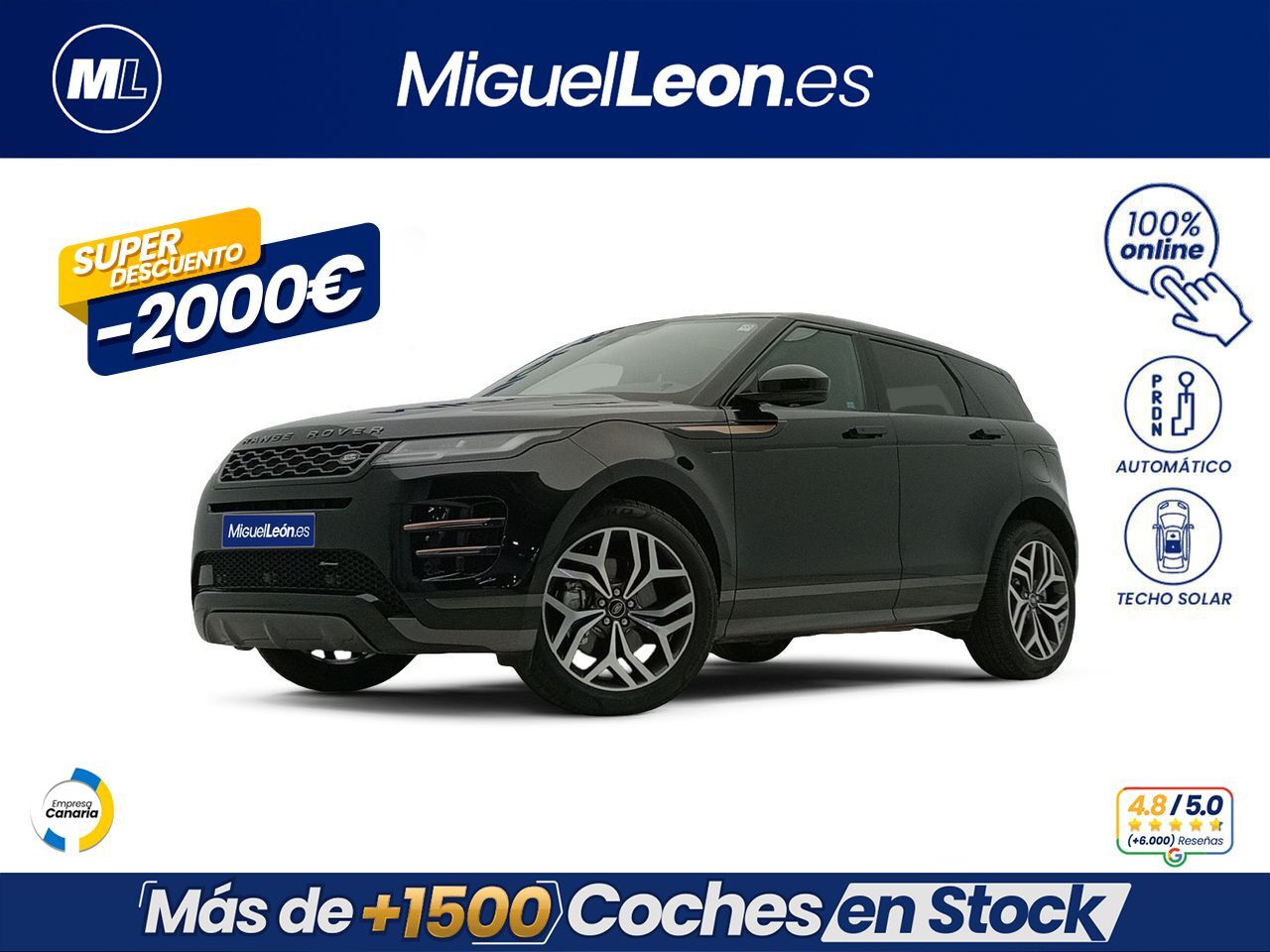 LAND ROVER Range Rover Evoque (1.5 P300e R-Dynamic HSE AUTO 4WD PHEV) en Pa