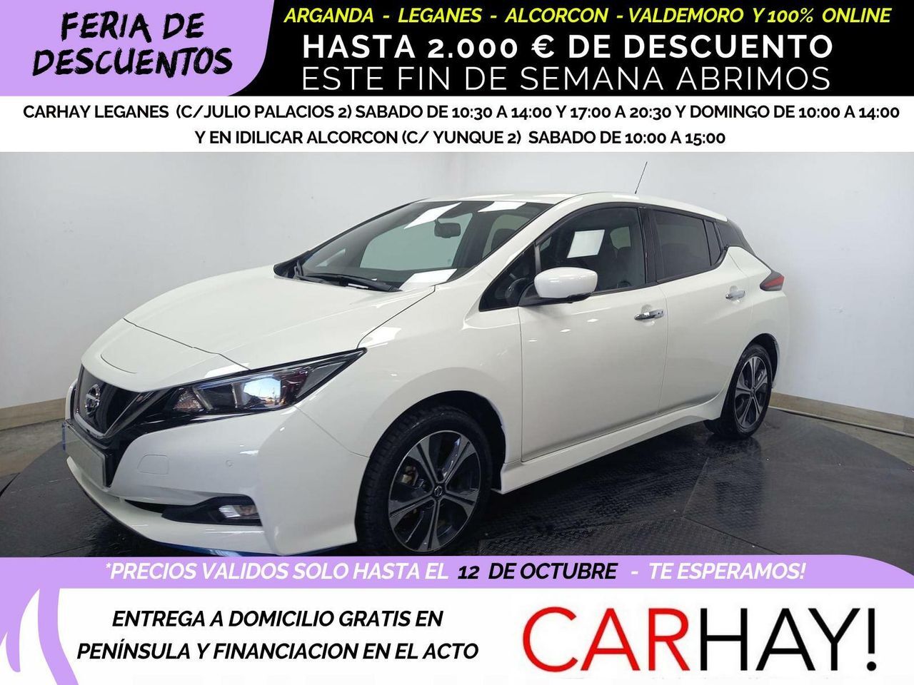 NISSAN Leaf (BERLINA CON PORTÓN 62KWH E+ N-CONNECTA) en Madrid