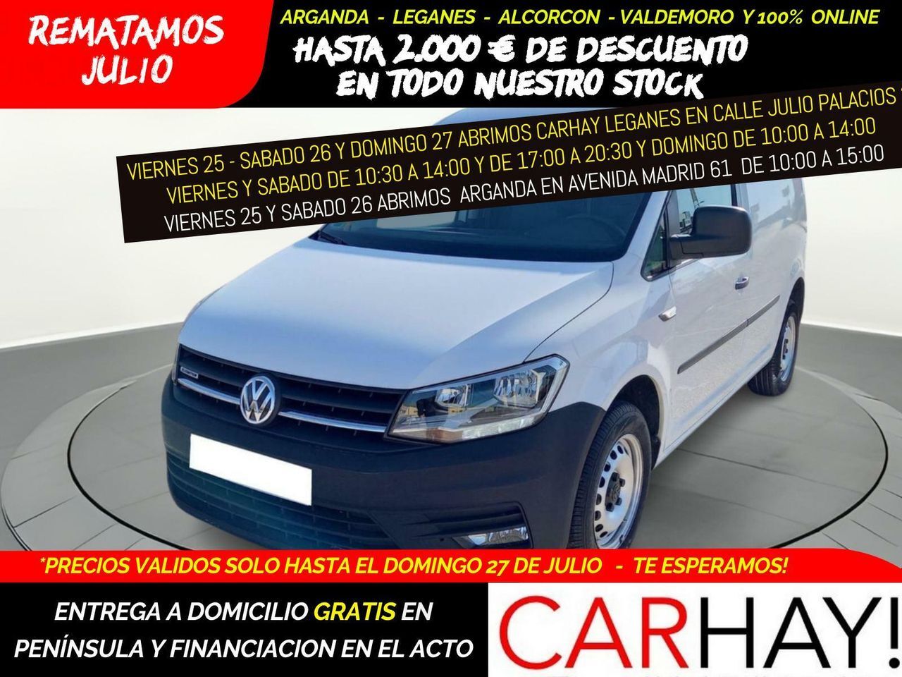 VOLKSWAGEN Caddy (1.4 110CV GNC) en Madrid