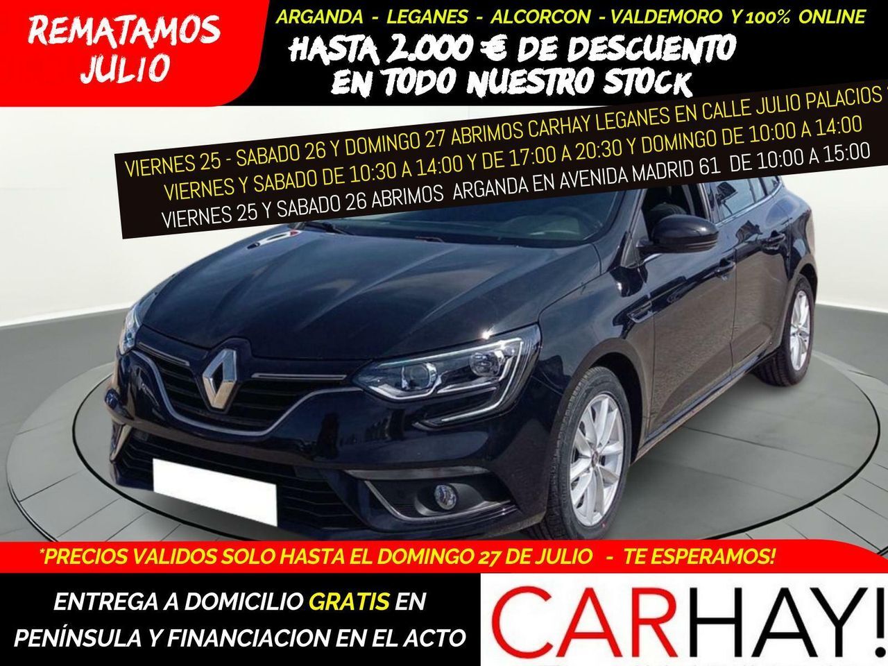 RENAULT Mégane (GRAND TOUR 1.5 BLUE DCI CORPORATE EDITIO) en Madrid