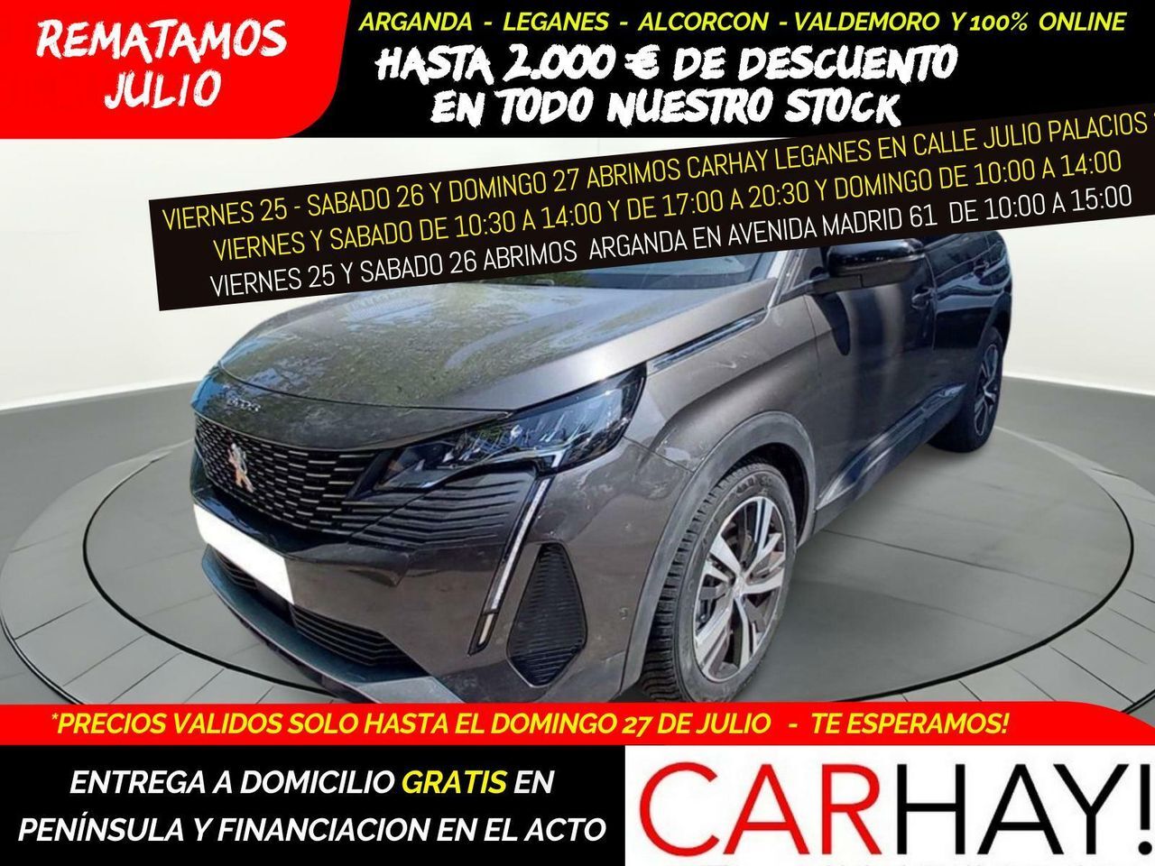 PEUGEOT 3008 SUV (HYBRID 225 ALLURE 1.6 PLUG-IN 225CV AT8) en Madrid