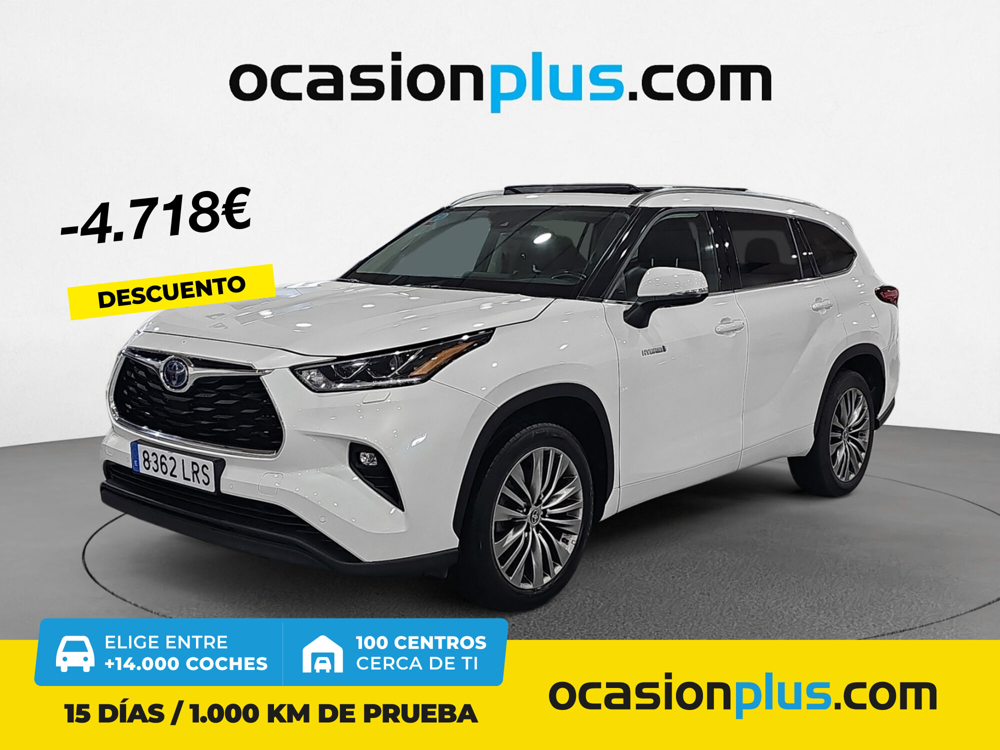 TOYOTA Highlander (2.5 Advance Techo Panorámico 181 kW (246 CV)) en Madrid