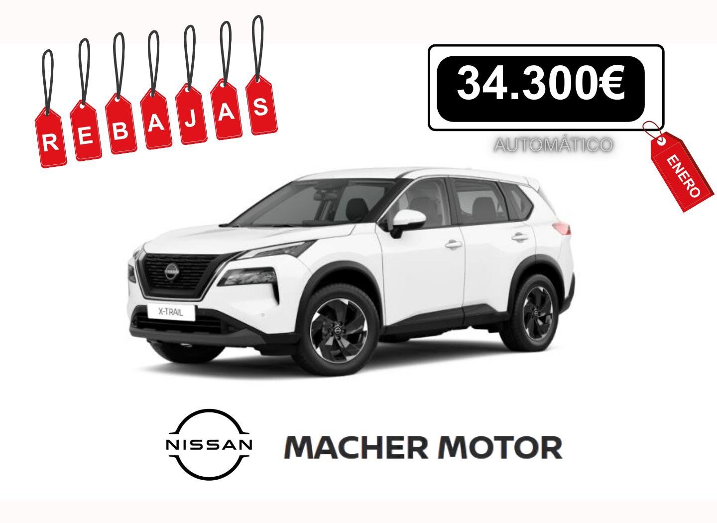 NISSAN X-Trail (1.5 e-POWER 213cv A/T 5 plazas Adventure) en Palmas, Las