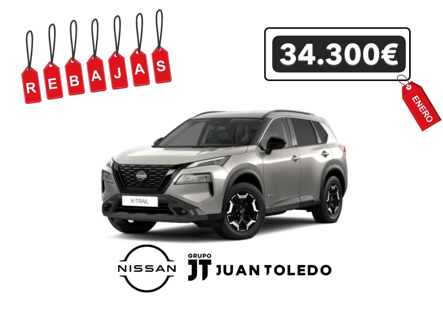 NISSAN X-Trail (1.5 e-POWER 213cv A/T 5 plazas Adventure) en Palmas, Las