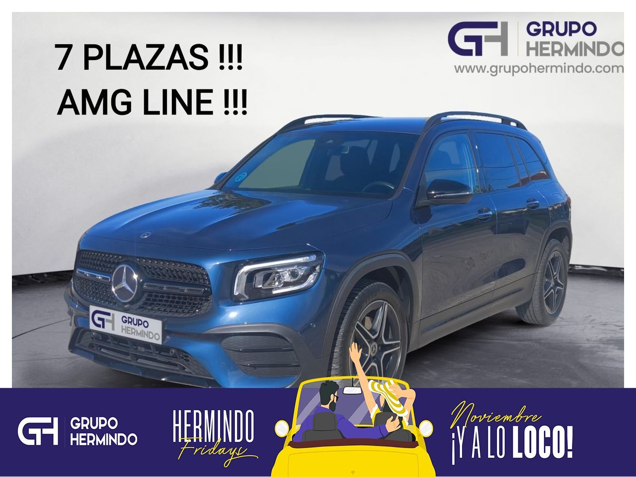 MERCEDES Clase GLB (200 D DCT 7 PLAZAS+AMG LINE+PAQ PREMIUM) en Pontevedra
