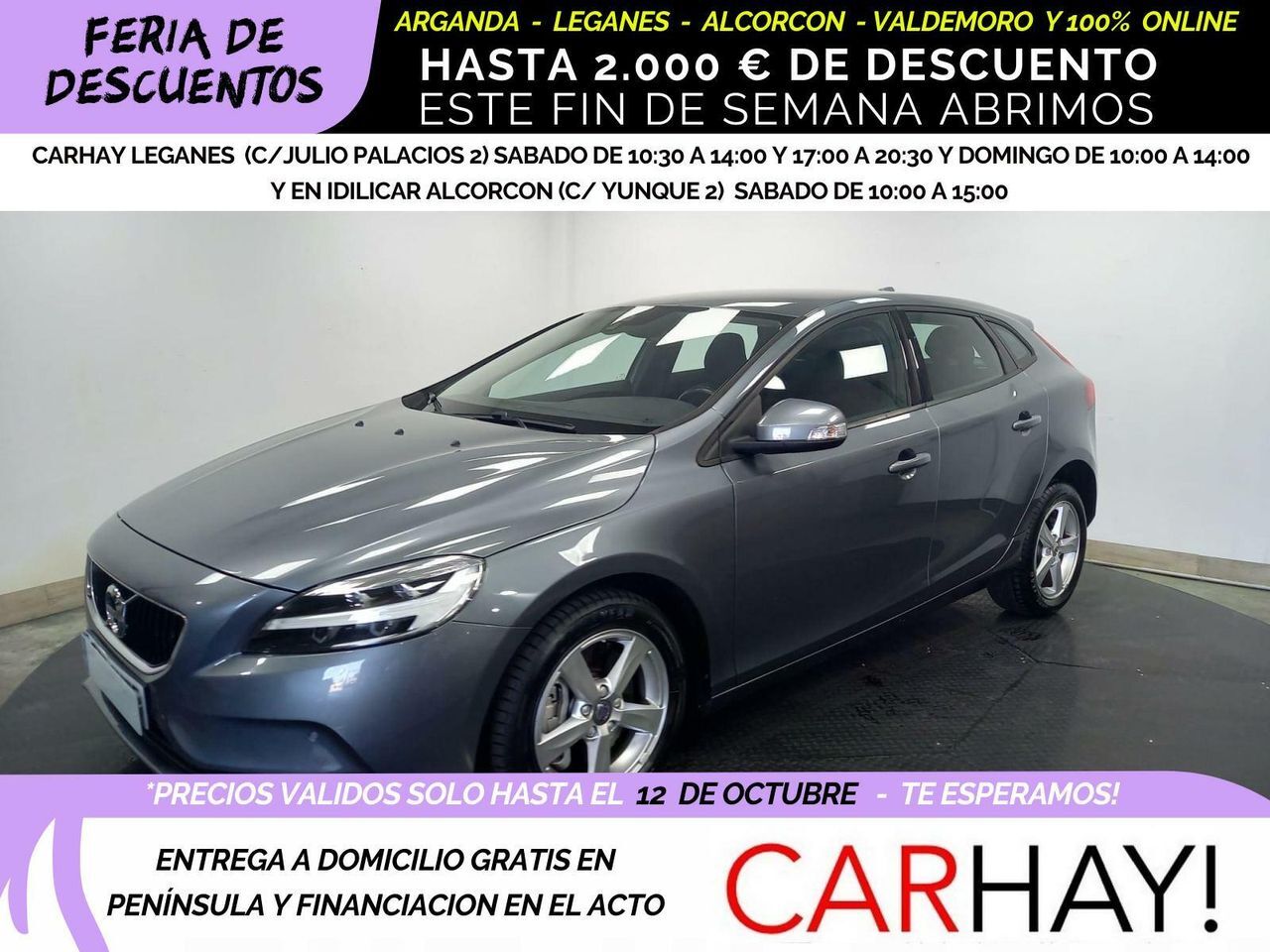 VOLVO V40 (1.5 T2 BLACK EDITION GEAR.GPF) en Madrid