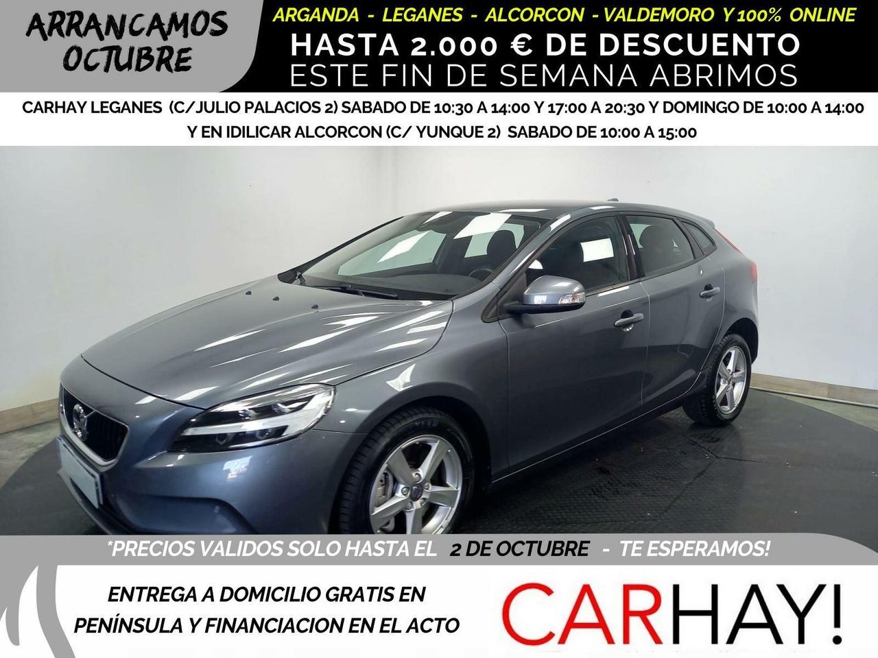 VOLVO V40 (1.5 T2 BLACK EDITION GEAR.GPF) en Madrid