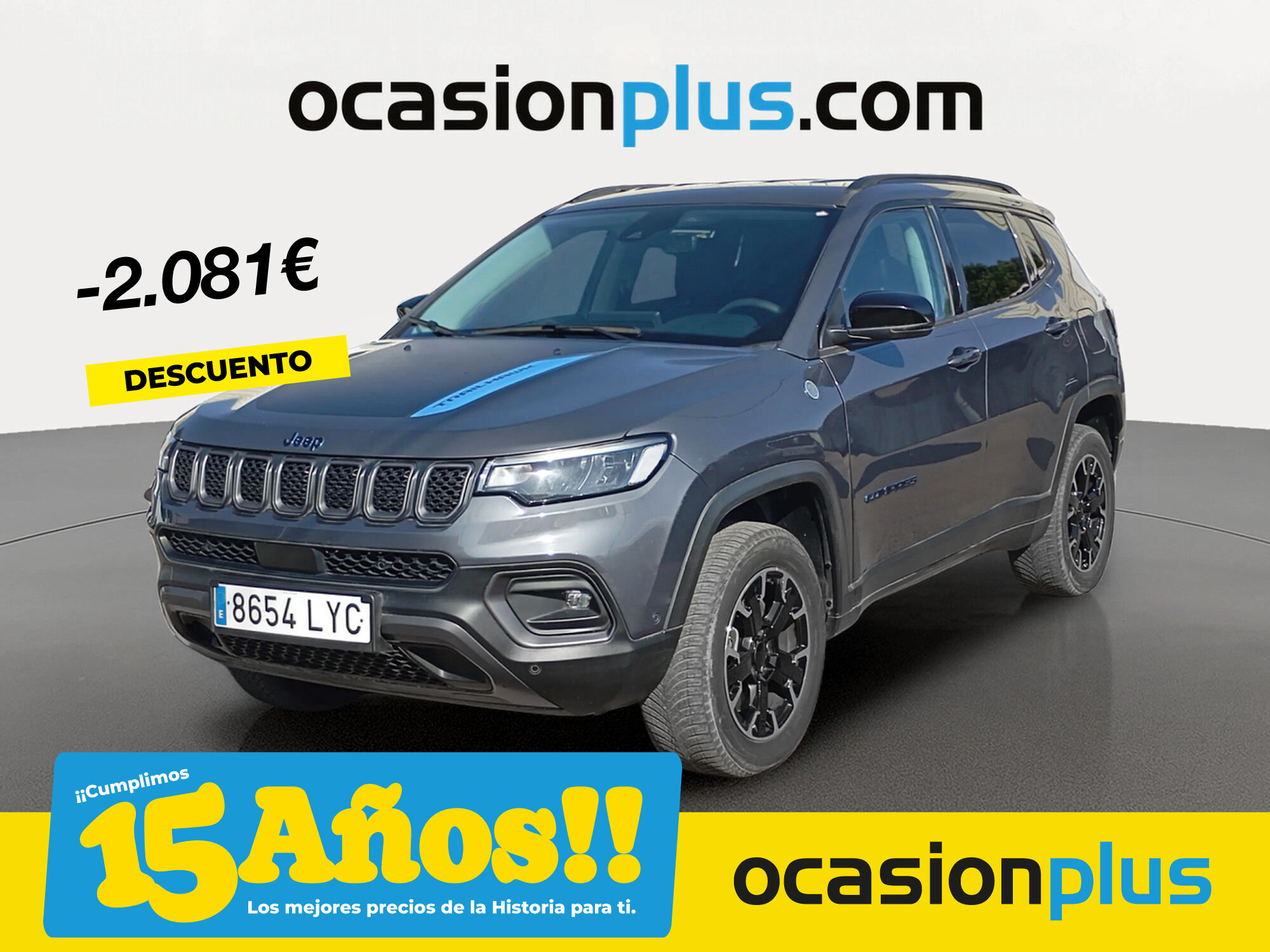 JEEP Compass (1.3 PHEV Trailhawk AWD AT 177 kW (240 CV)) en Madrid