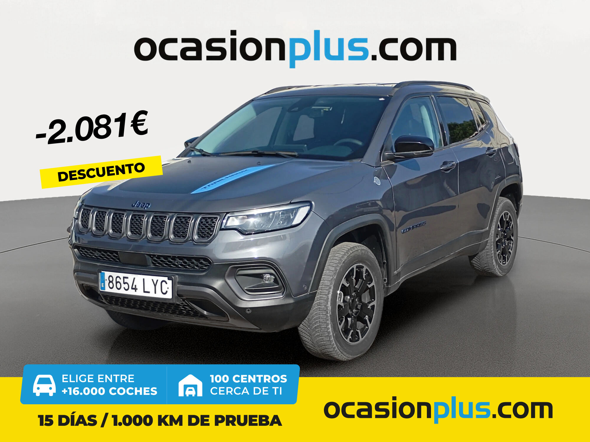 JEEP Compass (1.3 PHEV Trailhawk AWD AT 177 kW (240 CV)) en Madrid