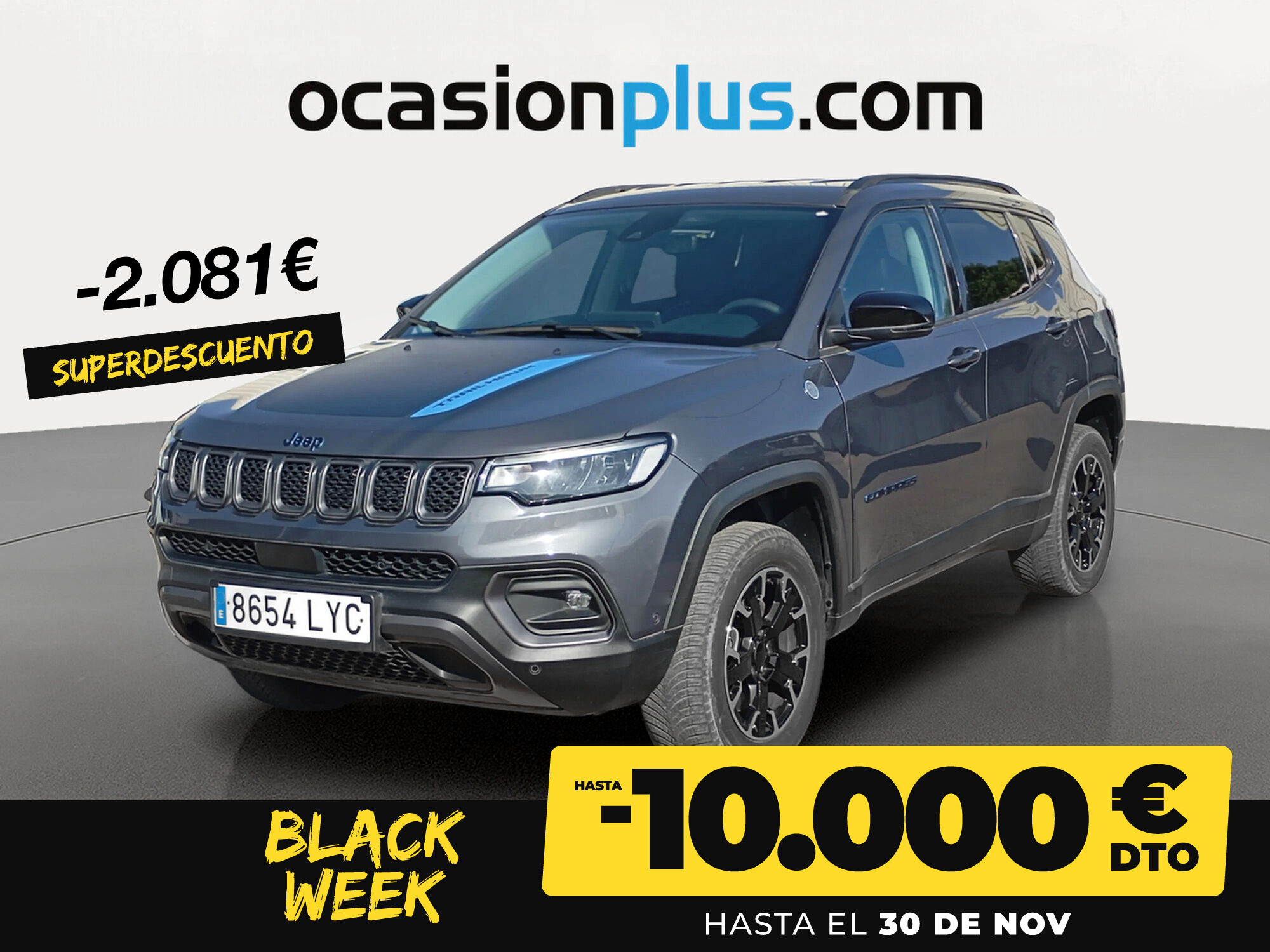 JEEP Compass (1.3 PHEV Trailhawk AWD AT 177 kW (240 CV)) en Madrid