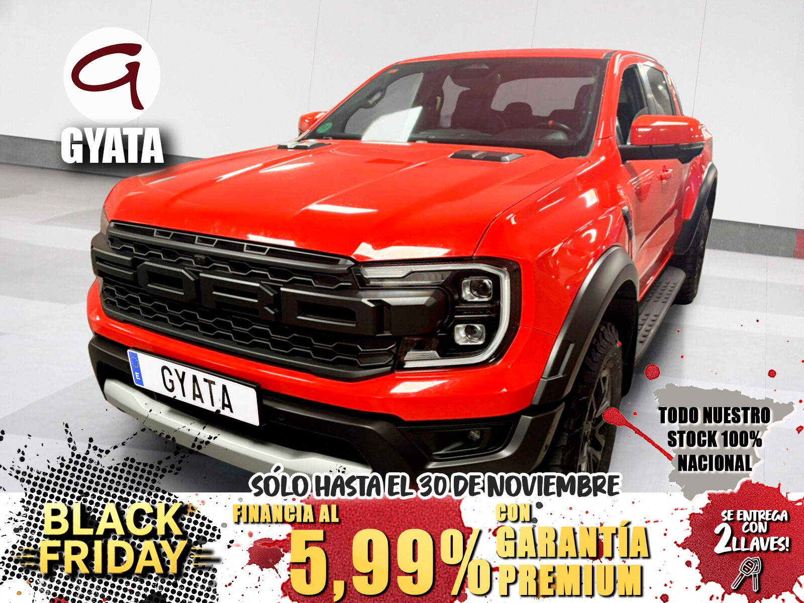 FORD Ranger (Pickup 3.0 Ecoboost Doble Cabina Raptor AT 4x4 212 kW (288 CV)