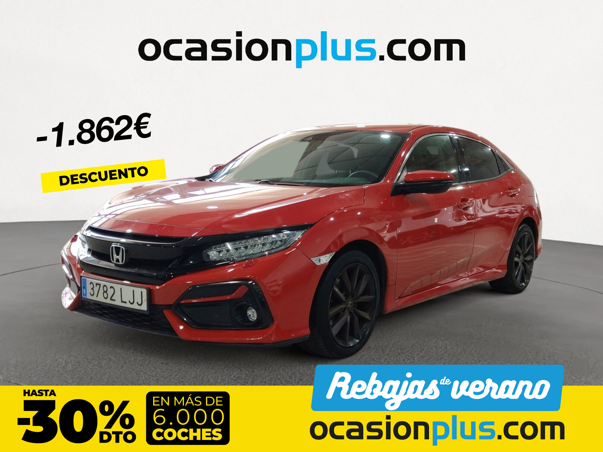 HONDA Civic (1.0 I-VTEC TURBO Elegance Navi 93 kW (126 CV)) en Madrid