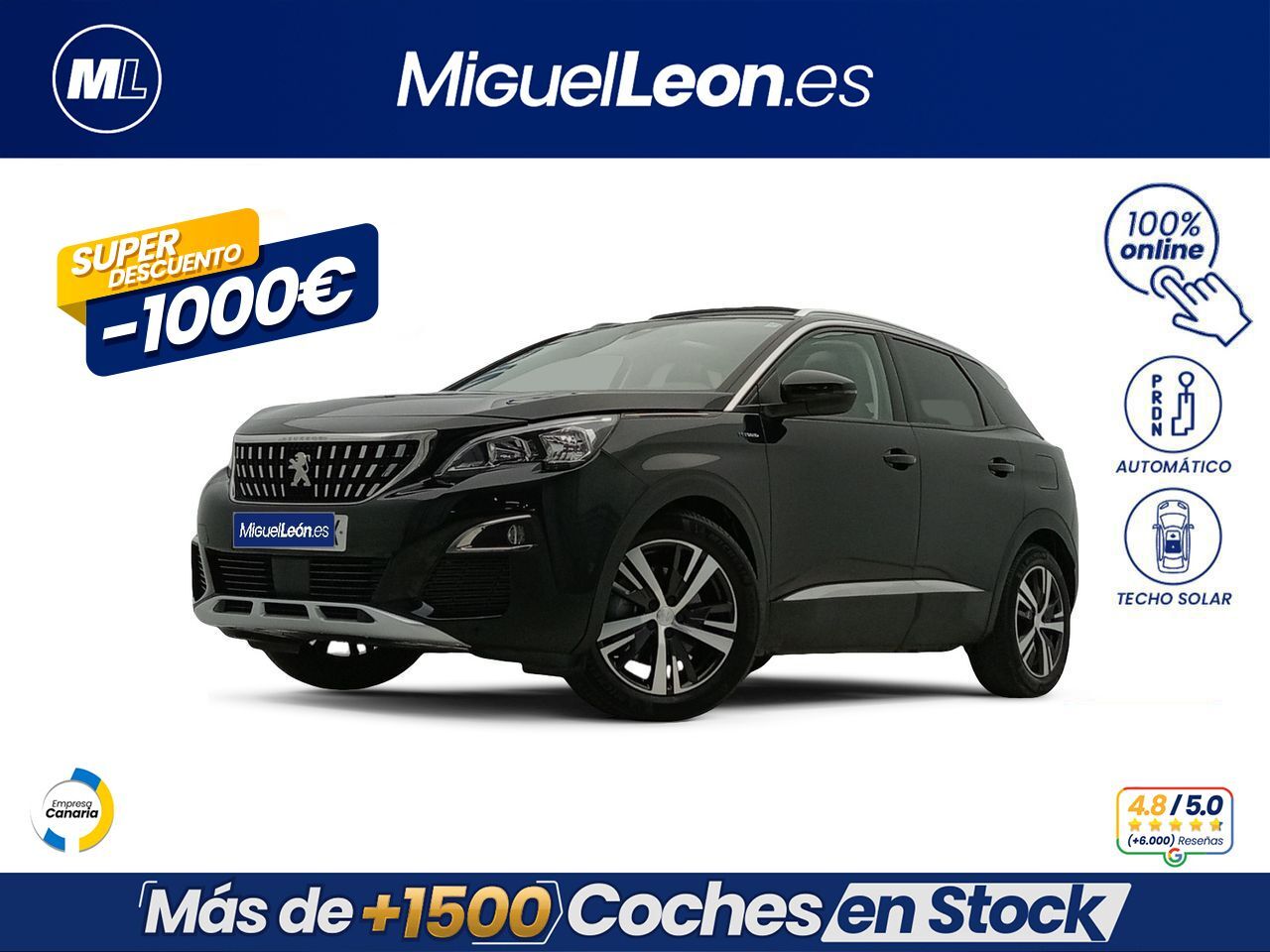PEUGEOT 3008 (225 e-EAT8 Allure) en Palmas, Las