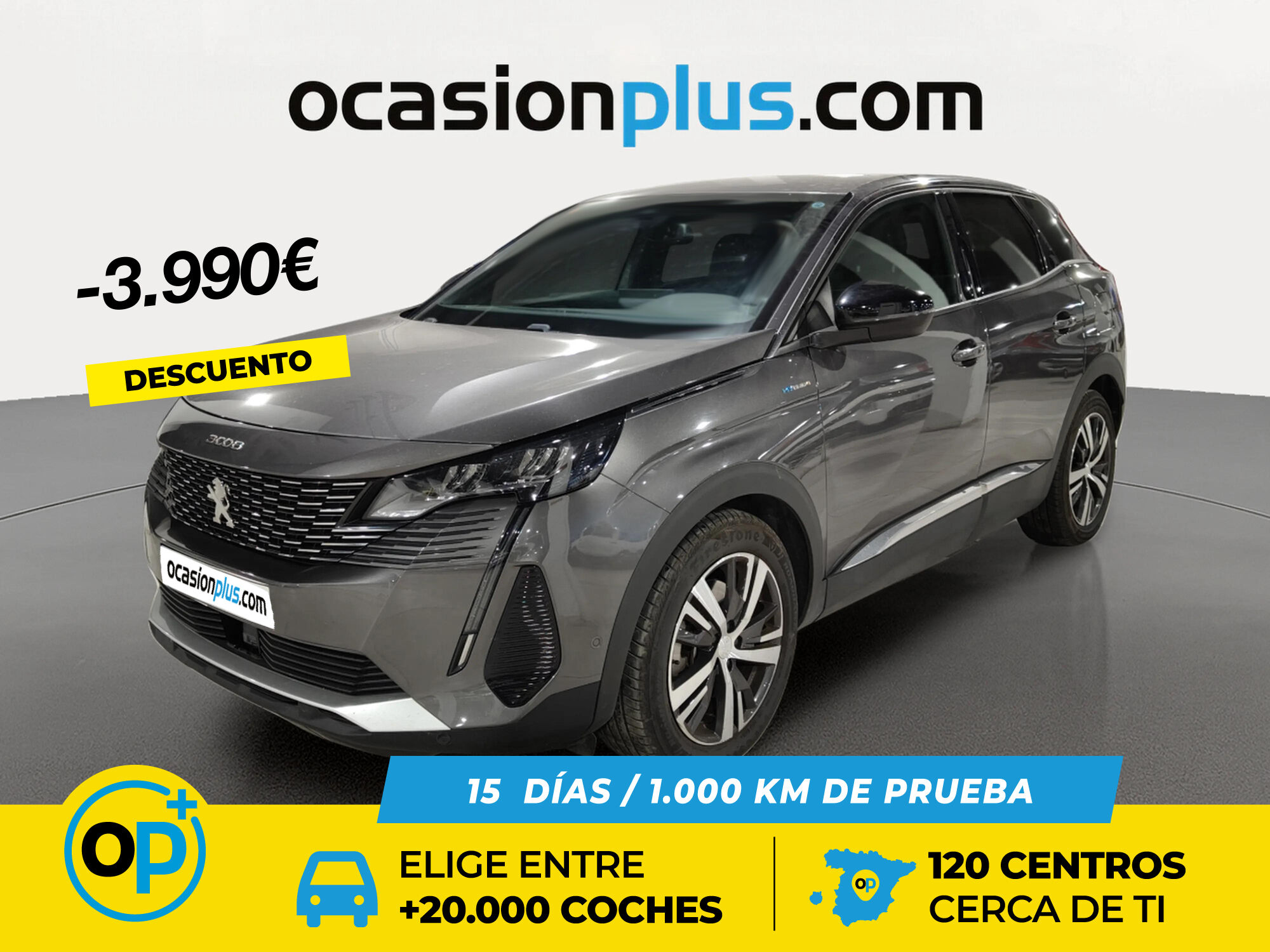 PEUGEOT 3008 (Hybrid 300 Allure Pack e-EAT8 221 kW (300 CV)) en Madrid