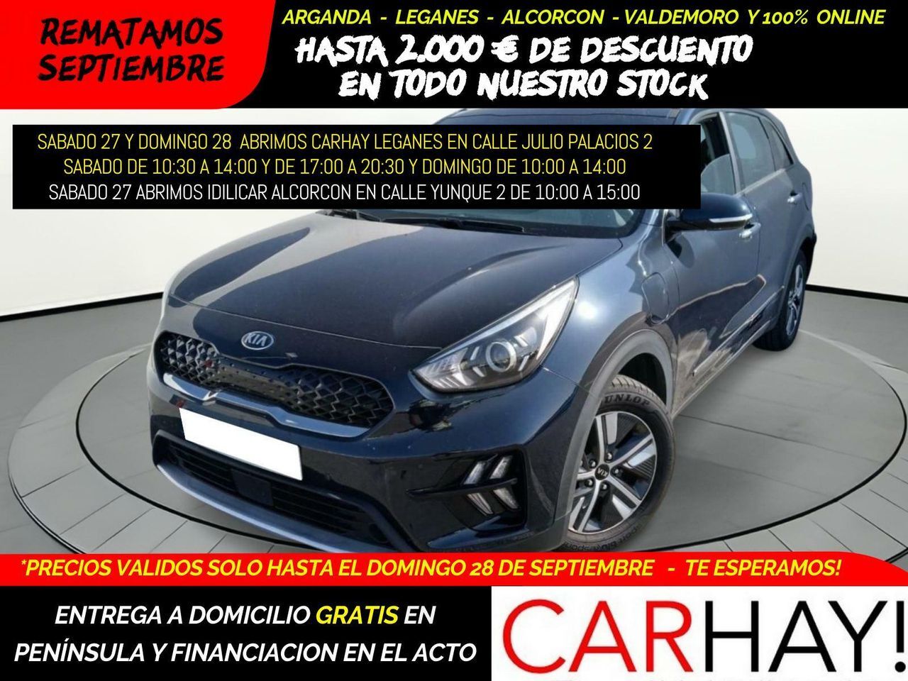 KIA Niro (DRIVE PLUG-IN HYBRID 1.6 105CV AT6 E6D) en Madrid