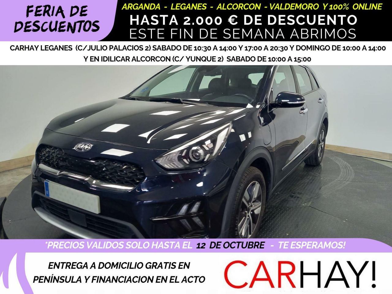 KIA Niro (DRIVE PLUG-IN HYBRID 1.6 105CV AT6 E6D) en Madrid