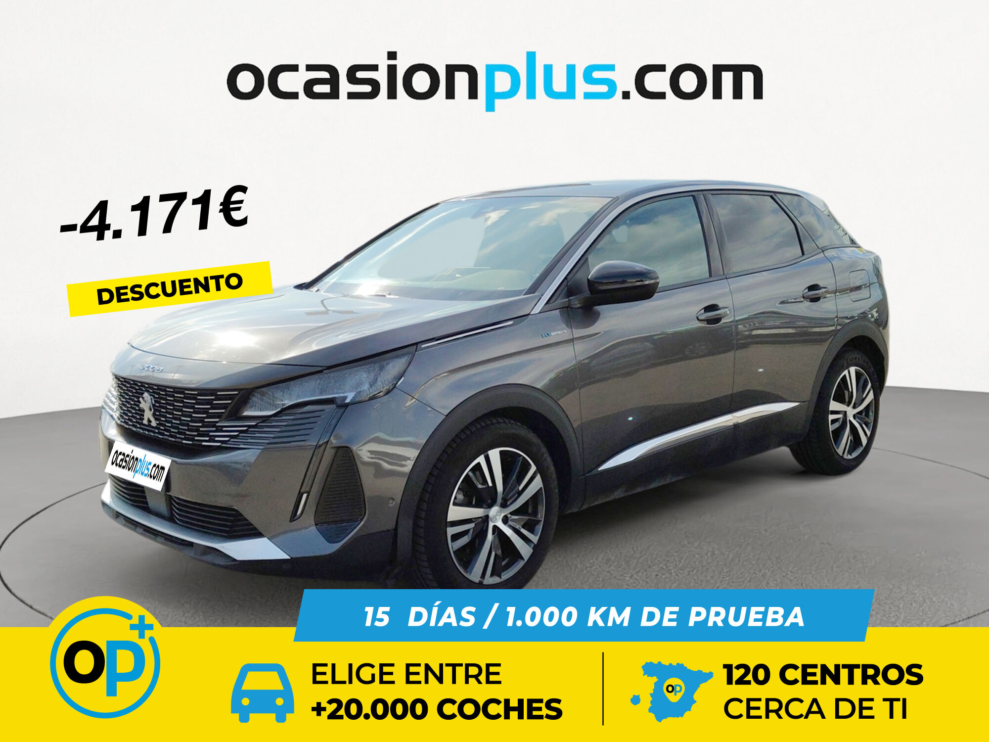 PEUGEOT 3008 (Hybrid 300 Allure Pack e-EAT8 221 kW (300 CV)) en Madrid