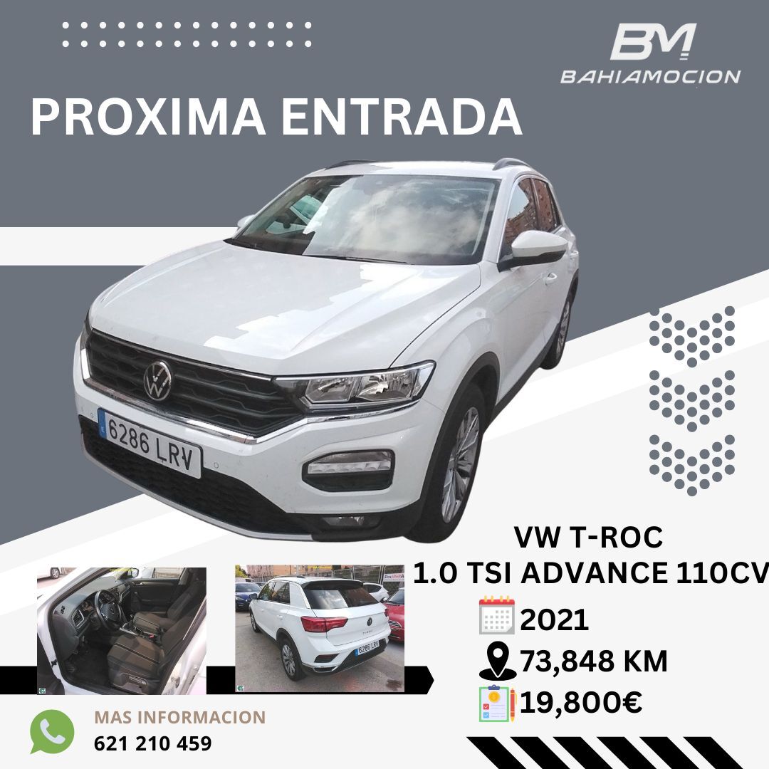 VOLKSWAGEN T-Roc (1.0 TSI Advance 81kW) en Cádiz