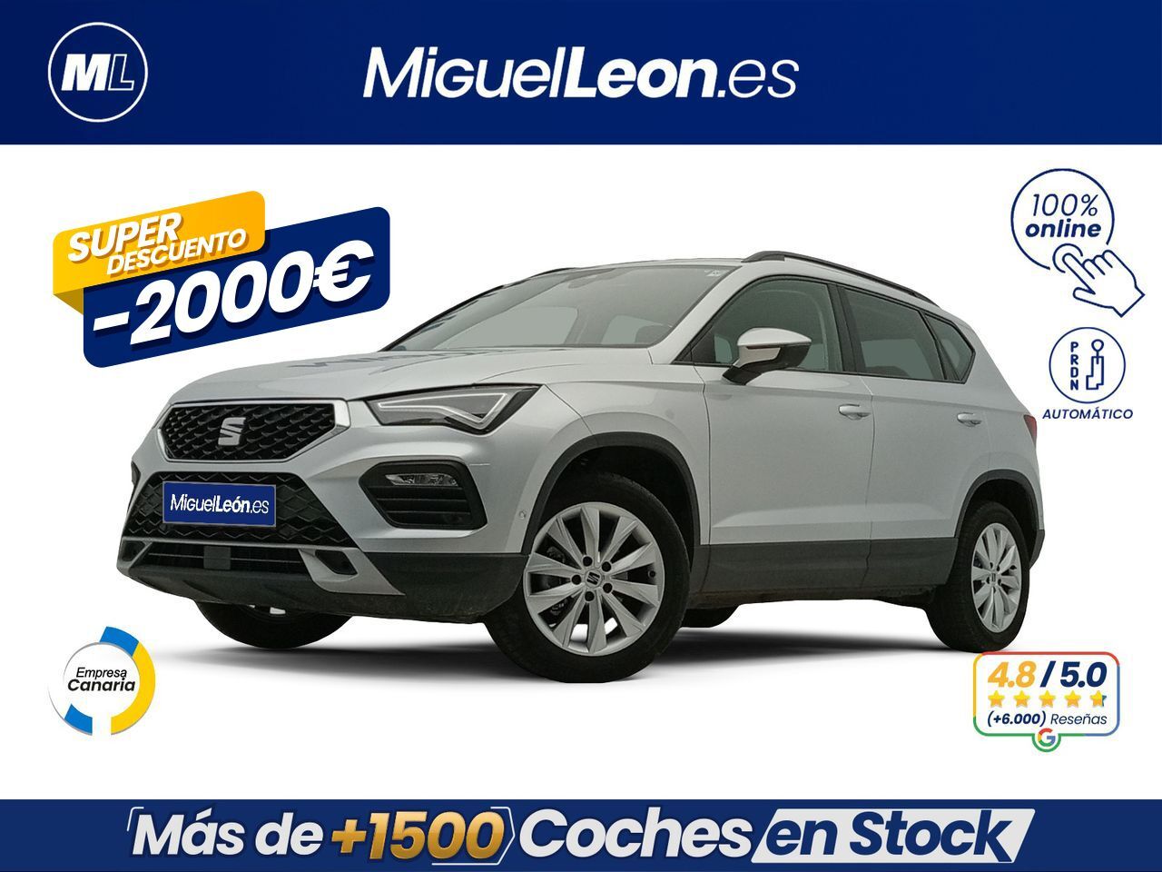 SEAT Ateca (1.5 TSI 110kW DSG S&S Style XL) en Palmas, Las
