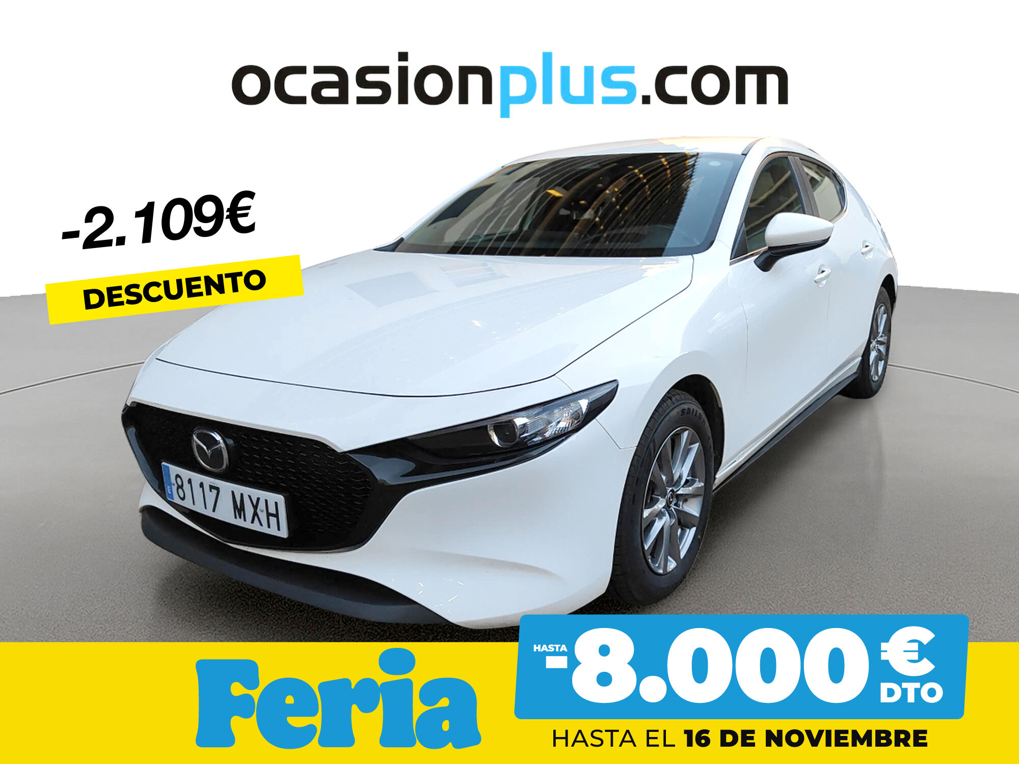 MAZDA Mazda3 (2.5L E-SKY G MHEV Prime-line 103 kW (140 CV)) en Madrid