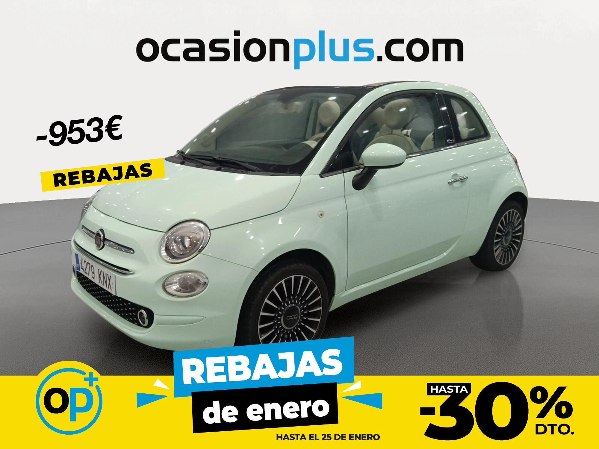 FIAT 500 (1.2 8v Cabrio Lounge 51 kW (69 CV)) en Madrid