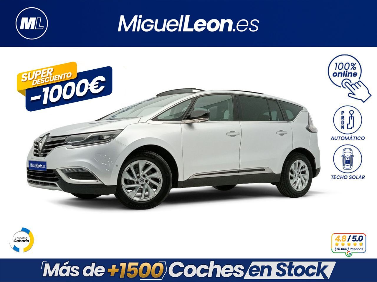 RENAULT Espace (Zen Energy dCi 118kW (160CV) TT EDC) en Palmas, Las