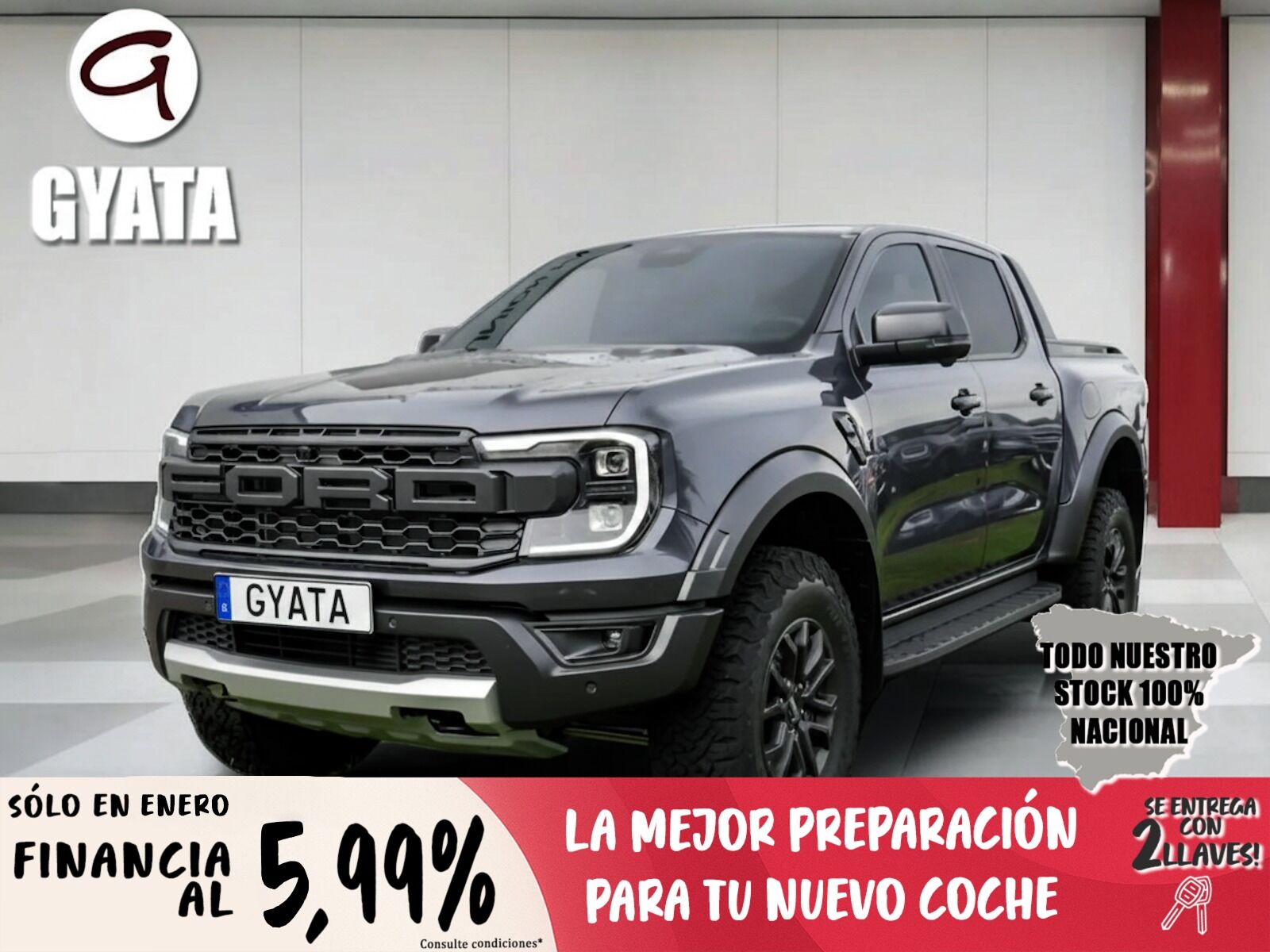 FORD Ranger (Pickup 2.0 Ecoblue Doble Cabina Raptor e-AWD AT 154 kW (210 CV