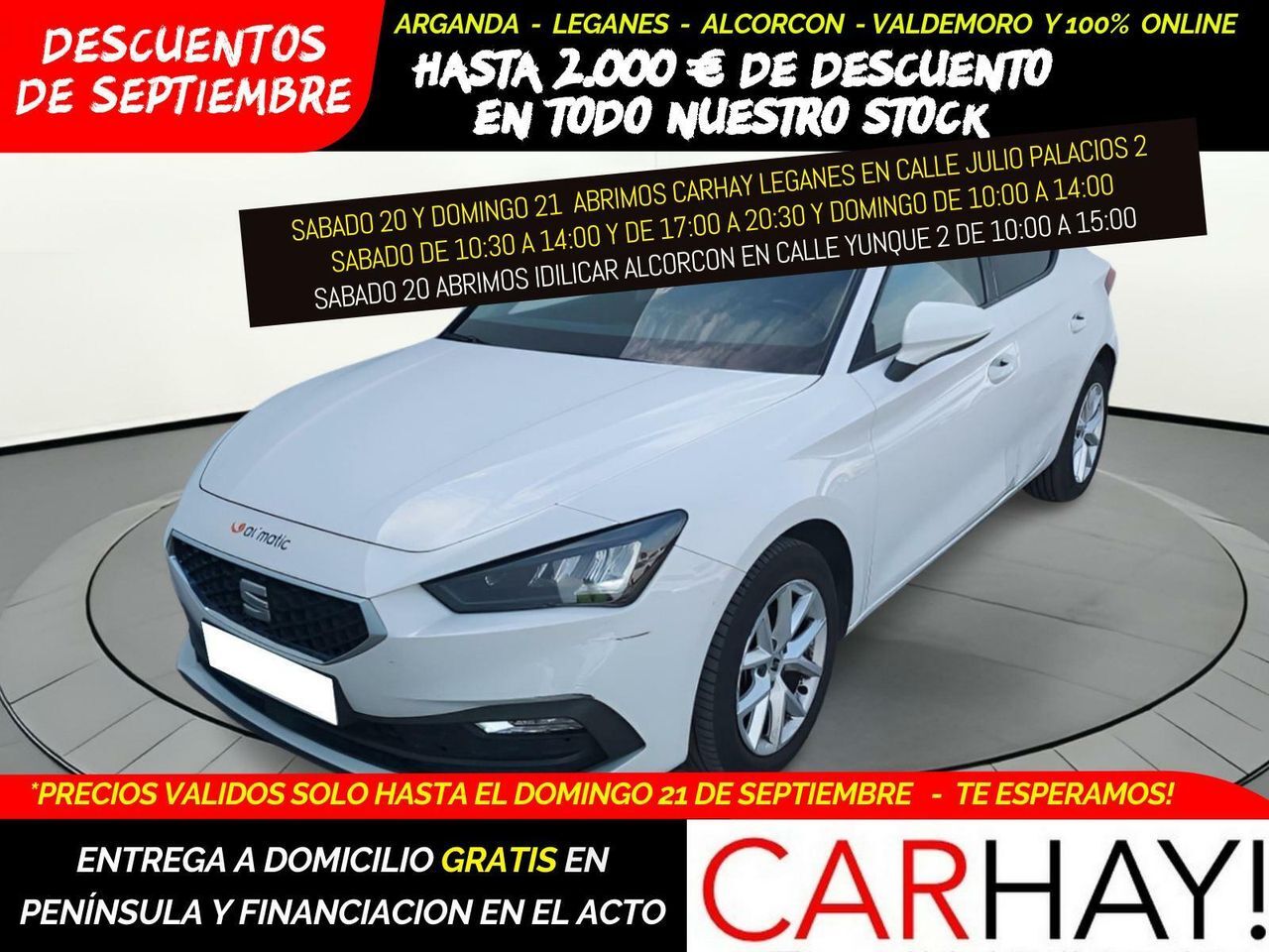 SEAT León (STYLE GO 2.0 TDI 115CV MT6 E6D) en Madrid