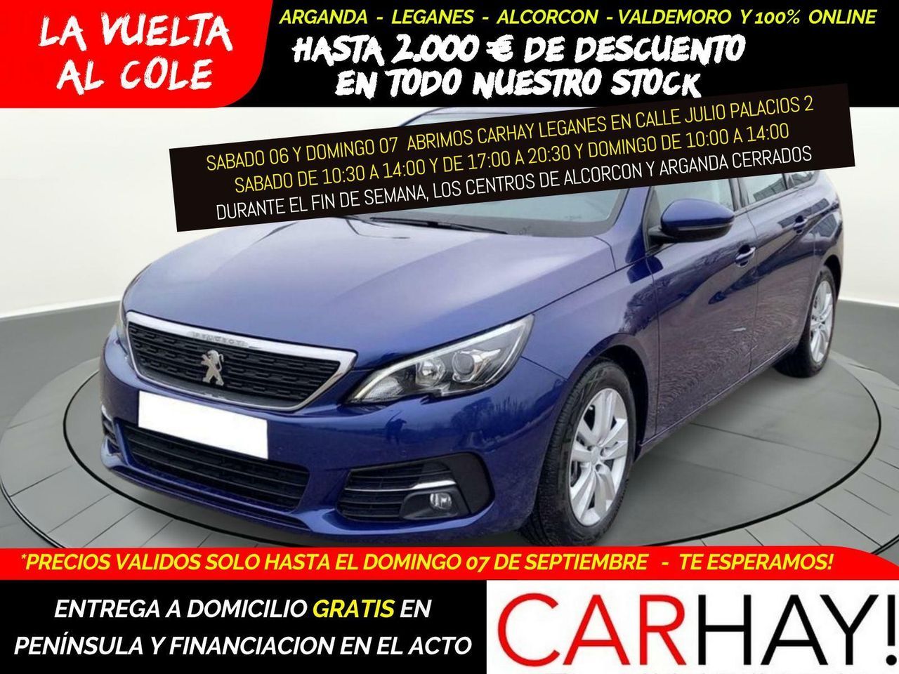 PEUGEOT 308 (SW 1.5 BlueHDi 130ch S&S Active Business) en Madrid