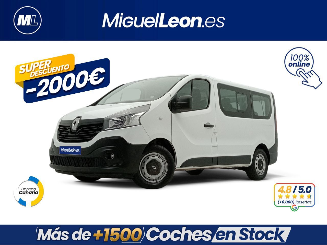 RENAULT Trafic Combi (88kw Mixto 6p) en Palmas, Las