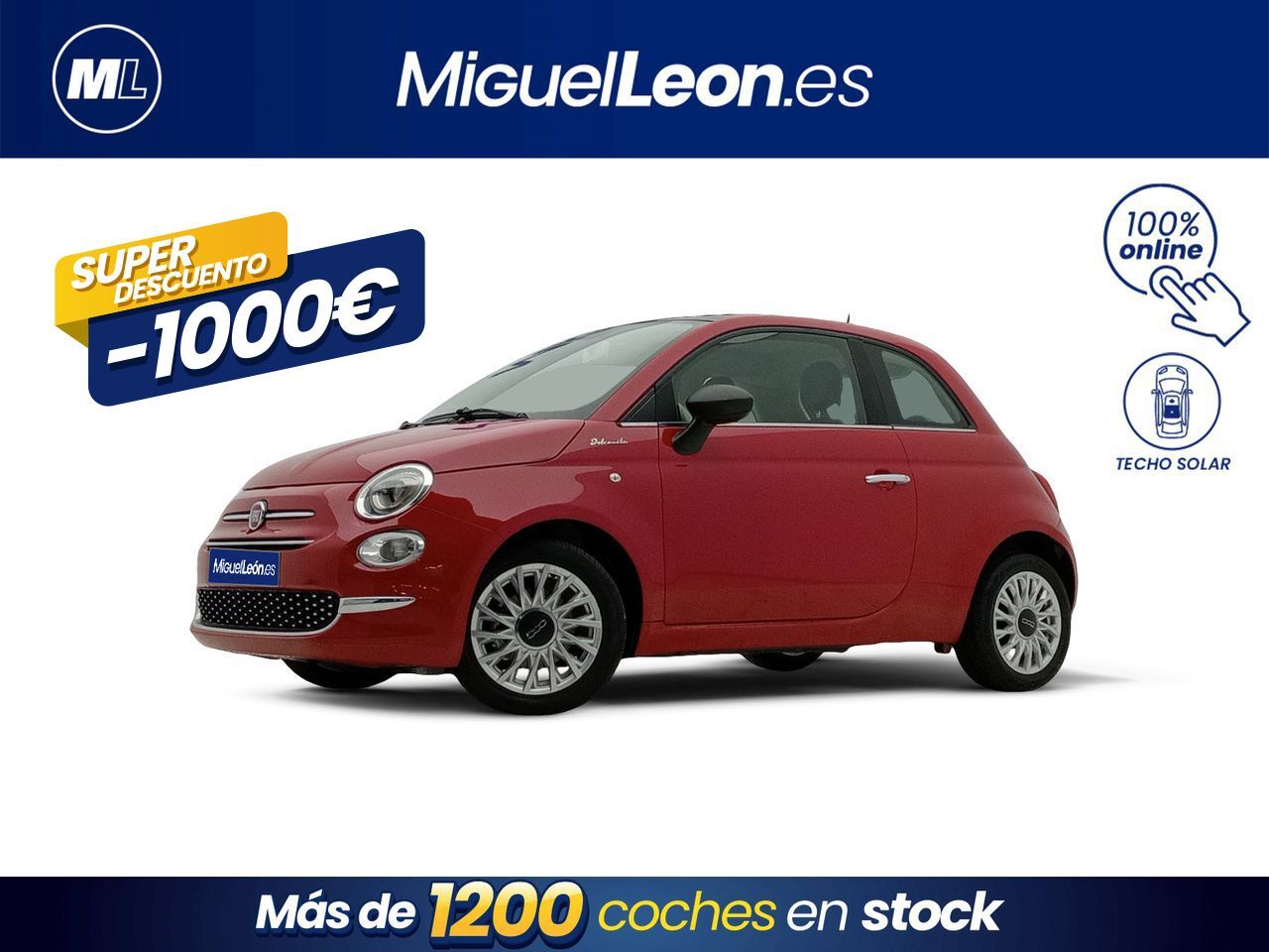 FIAT 500 (Dolcevita 1.0 Hybrid 52KW (70 CV)) en Palmas, Las