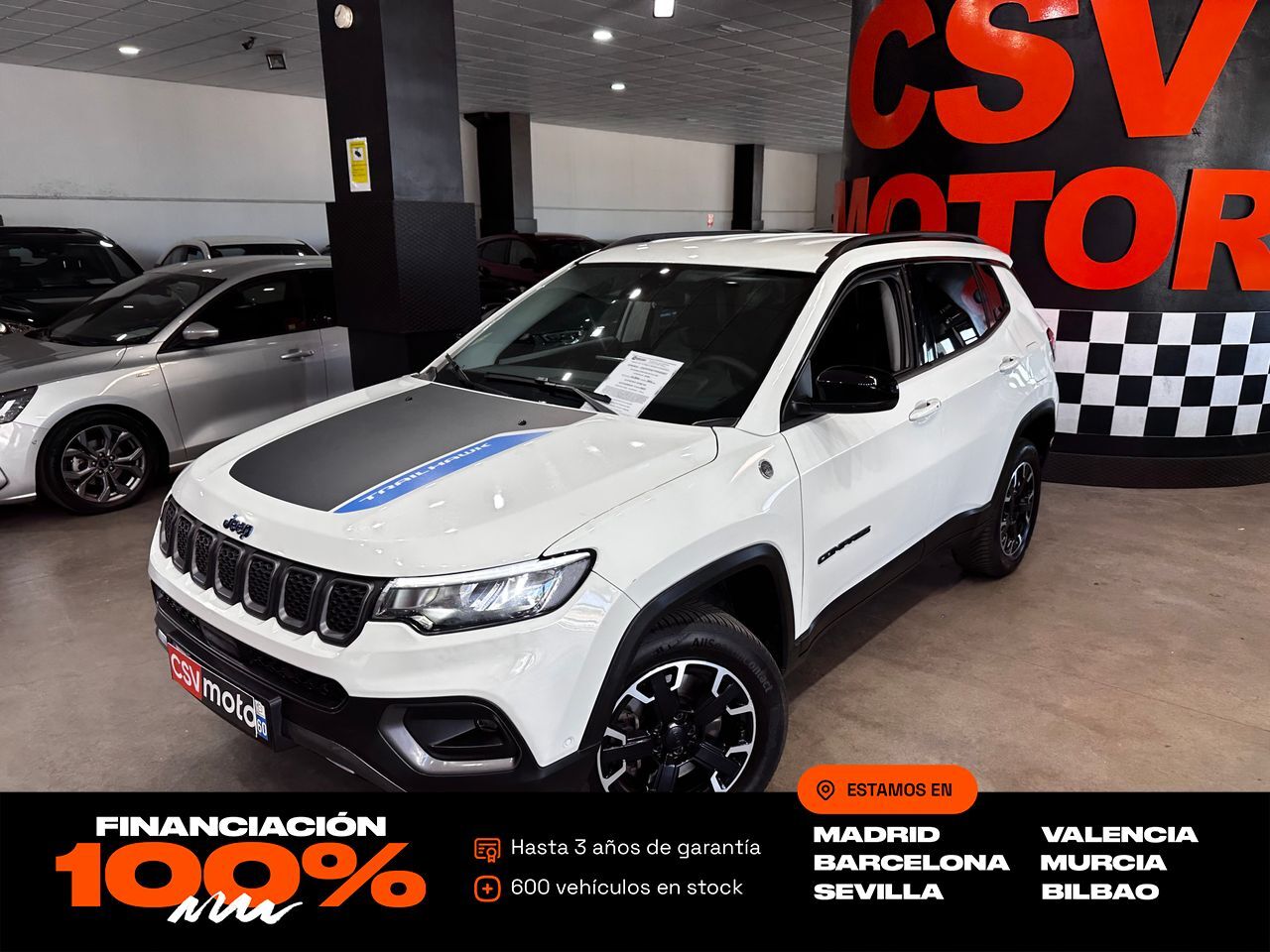 JEEP Compass (4Xe 1.3 PHEV 177kW Trailhawk AT AWD) en Madrid