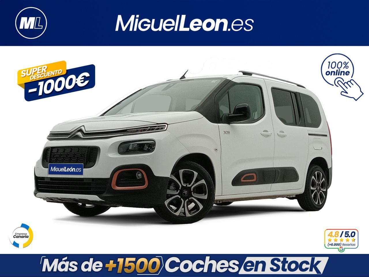 CITROEN Berlingo (Talla M PureTech 110 S&S SHINE) en Palmas, Las