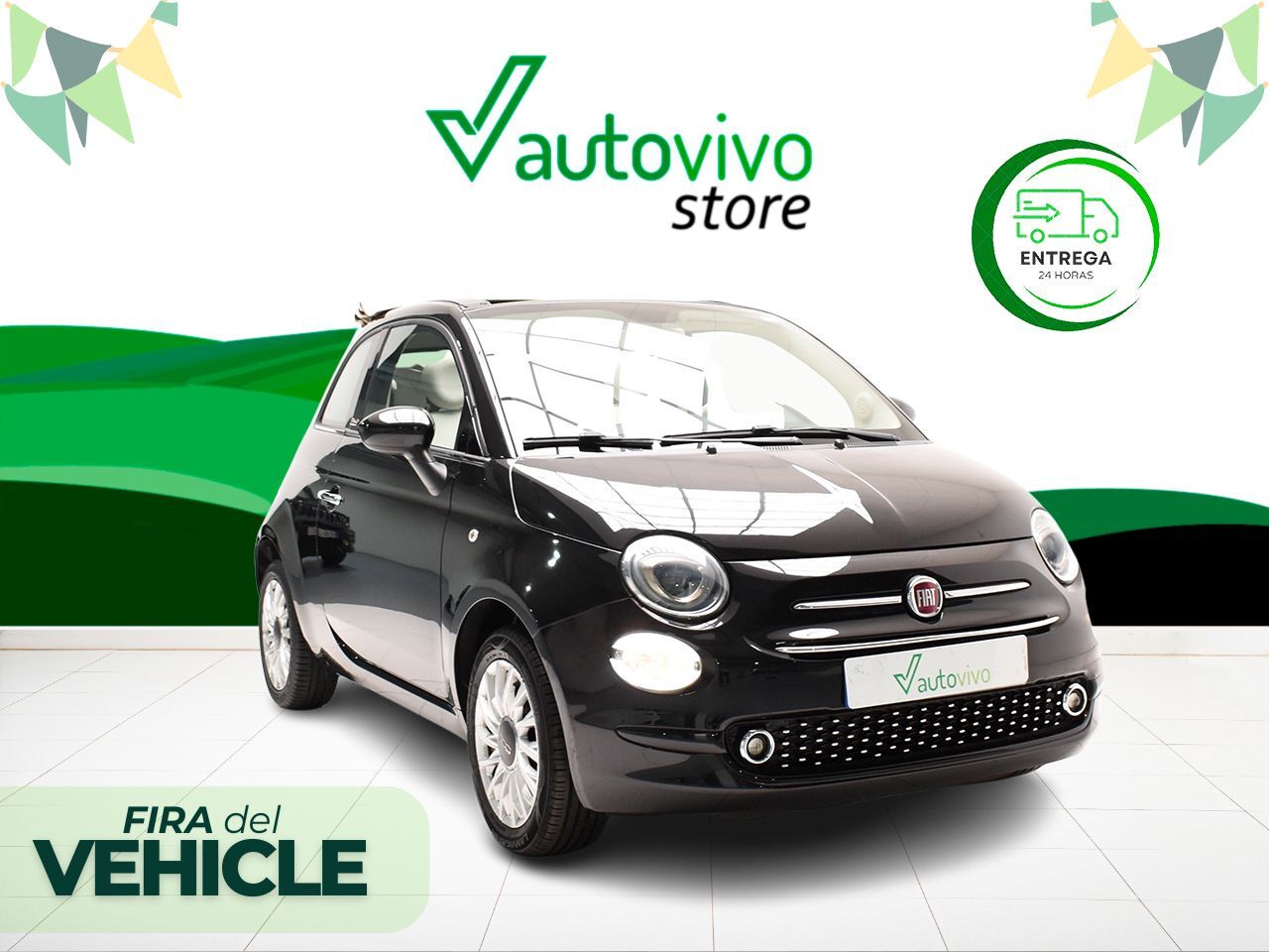 FIAT 500 (CABRIO LOUNGE 1.2 69 CV 2P) en Barcelona
