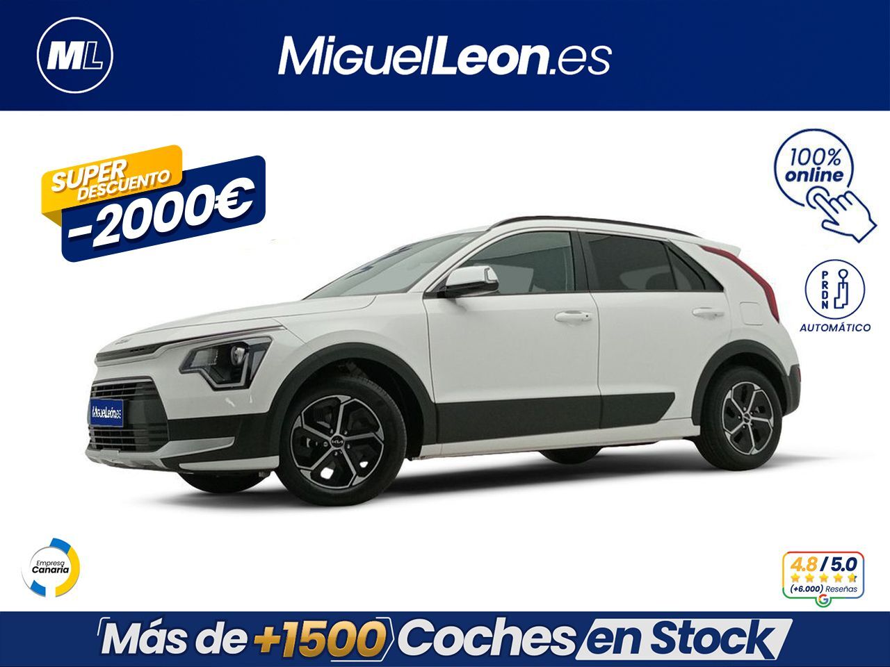 KIA Niro (1.6 GDi HEV 104kW (141CV) Concept) en Palmas, Las