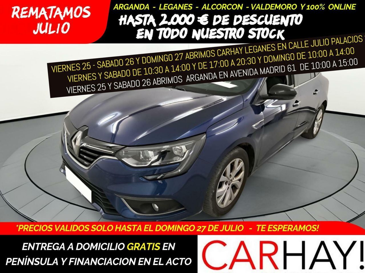 RENAULT Mégane (GRANDTOUR 1.33 TCe Limited2 GPF) en Madrid