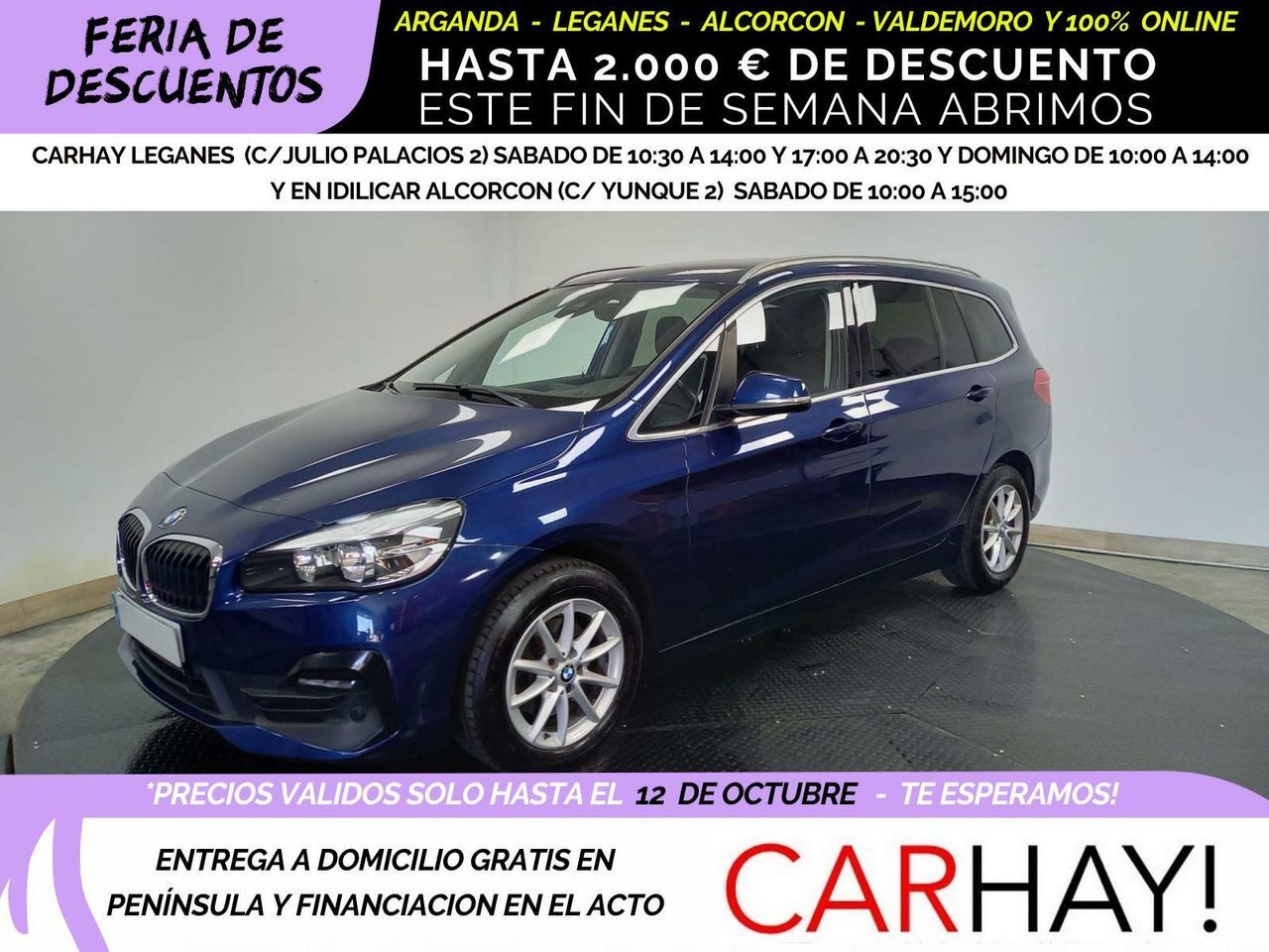 BMW Serie 2 (216 D ADBLUE (EU6D-TEMP)) en Madrid