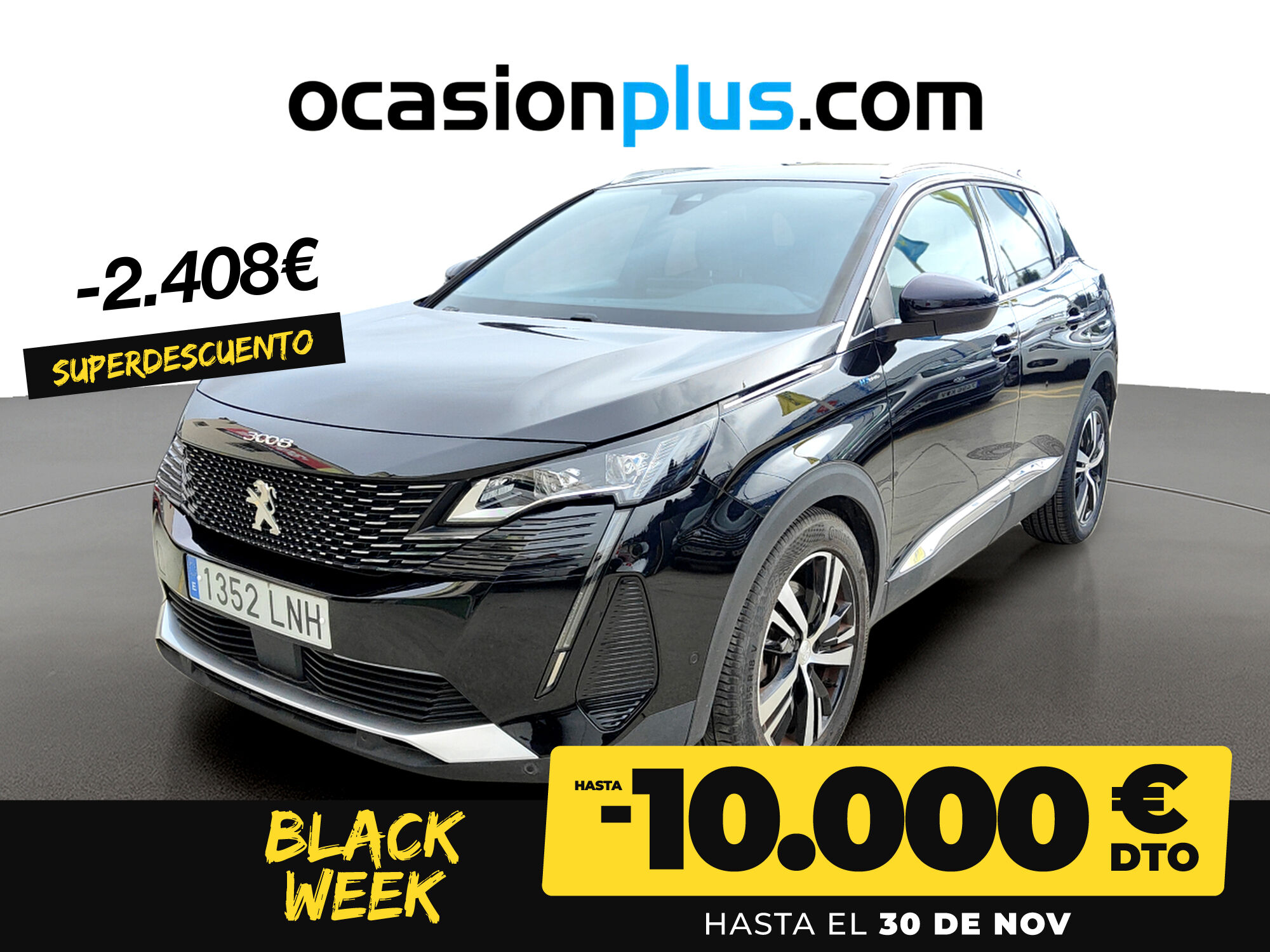 PEUGEOT 3008 (Hybrid 225 GT e-EAT8 165 kW (225 CV)) en Madrid