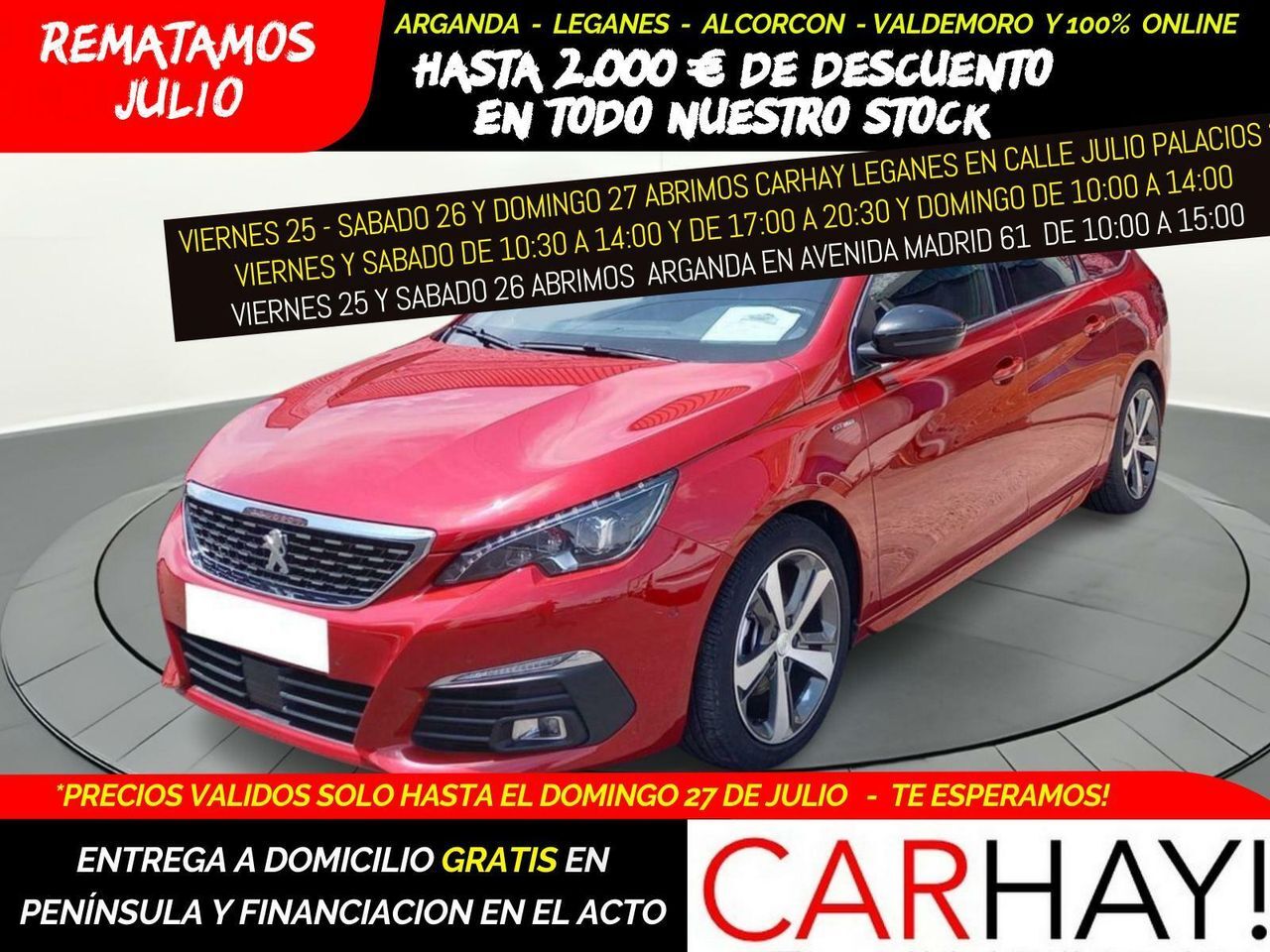 PEUGEOT 308 (1.5 BLUEHDI GTLINE (EU6.2)) en Madrid