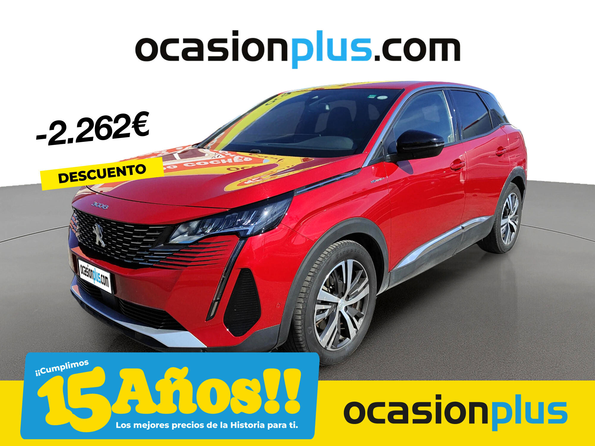 PEUGEOT 3008 (Hybrid 300 Allure Pack e-EAT8 221 kW (300 CV)) en Madrid