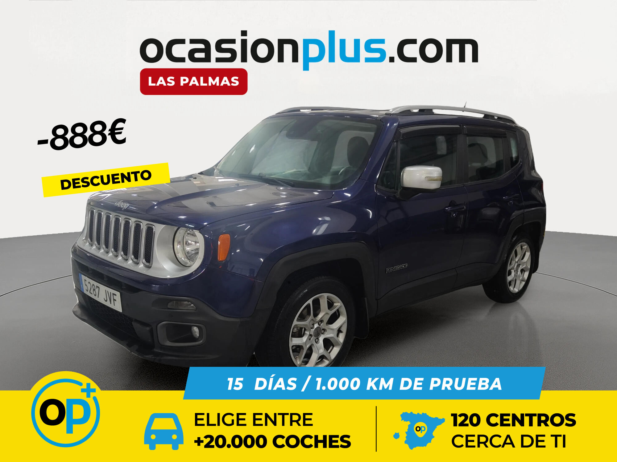 JEEP Renegade (1.4 Multiair Limited 4x2 103 kW (140 CV)) en Palmas, Las
